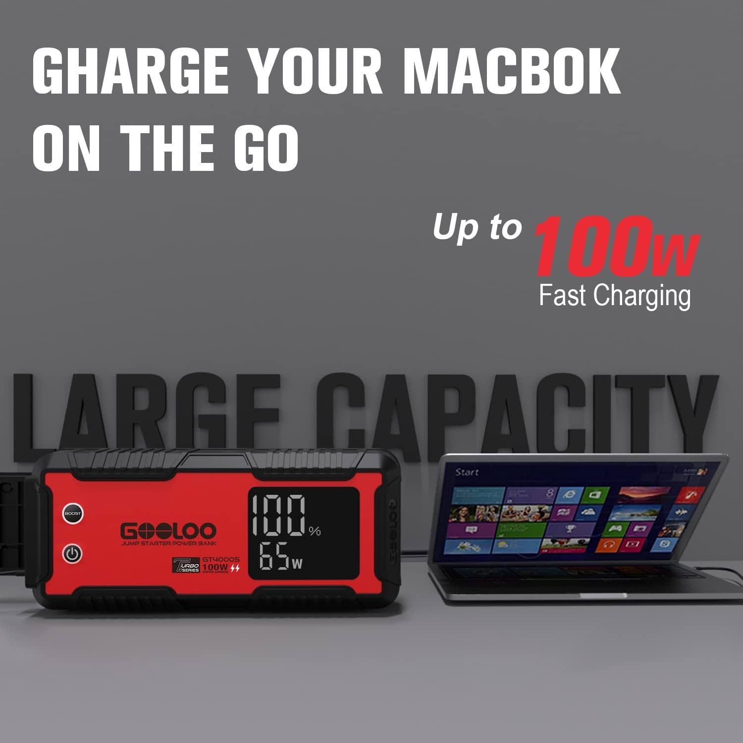 GOOLOO GT4000S Jump Starter 4000 Amp Car Starter  AP150 Tire Inflator Portable Air Compressor