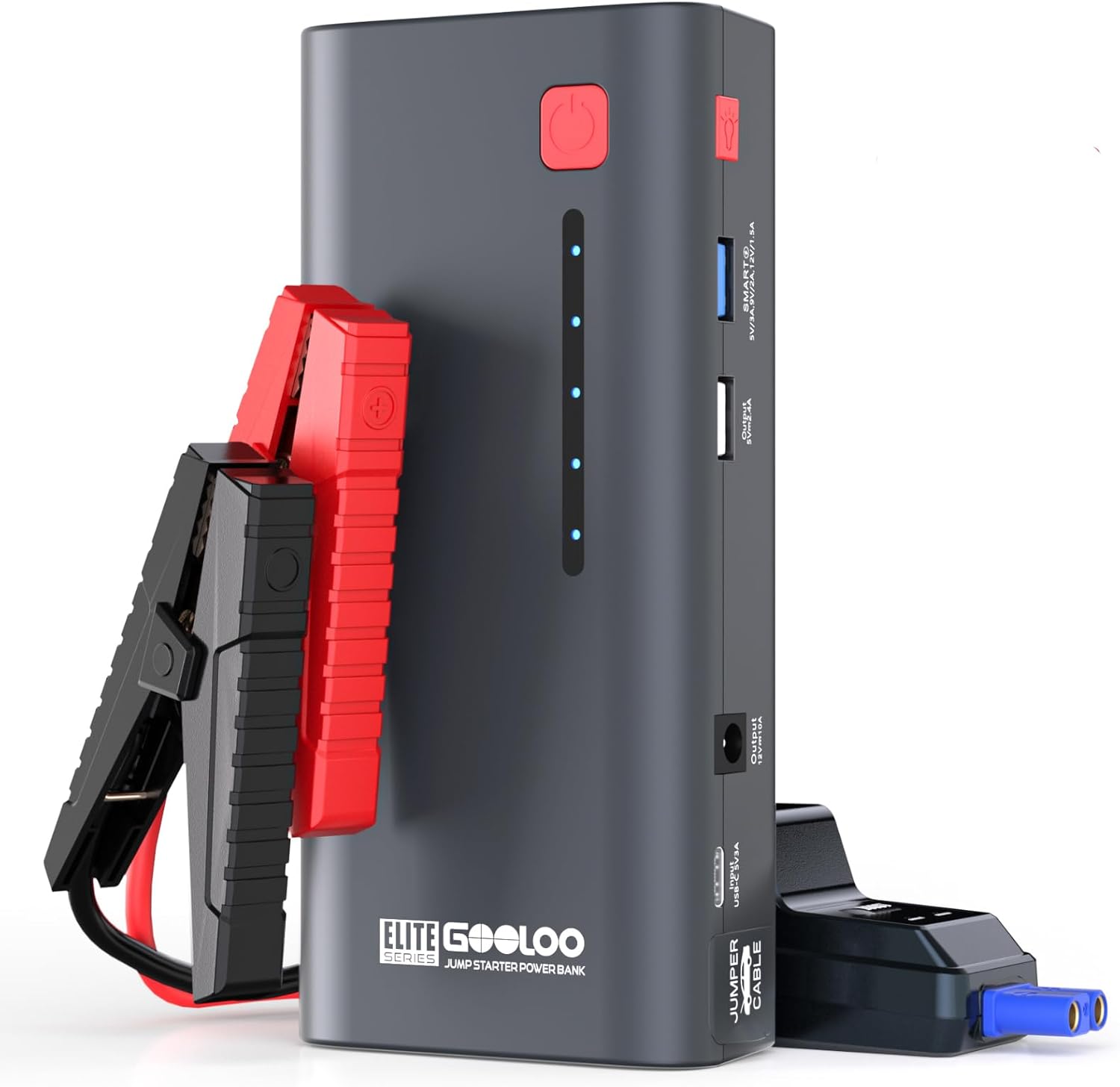 GOOLOO Jump Starter 3000A Peak Car Jumper Starter 12V SuperSafe Lithium Jump Box, Battery Booster Pack, Portable Car Battery Charger, and Jumper Cables for Up to 8.5L Gas or 6.0L Diesel Engine