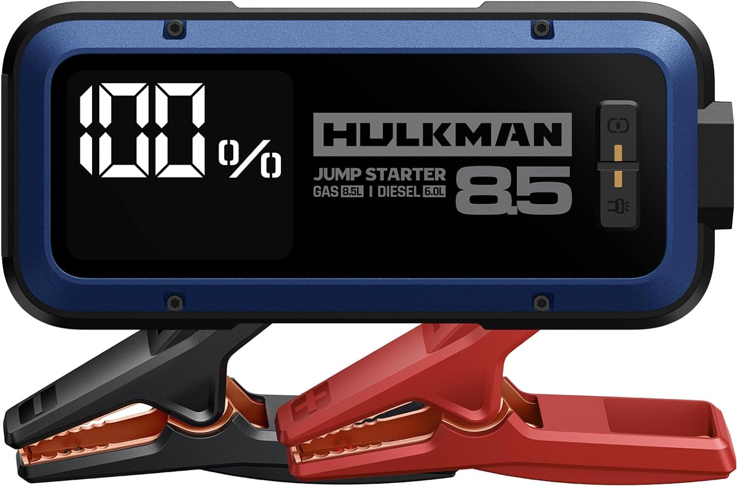 Hulkman Alpha85,Space Gray,2000A 74Wh Smart Jump Starter,12V Portable Car Battery Booster with 3.3 Display,USB-C Power Pack,5-Mode Flashlight,Jumper Cables for up to 8.5L Gas/6.0L Diesel
