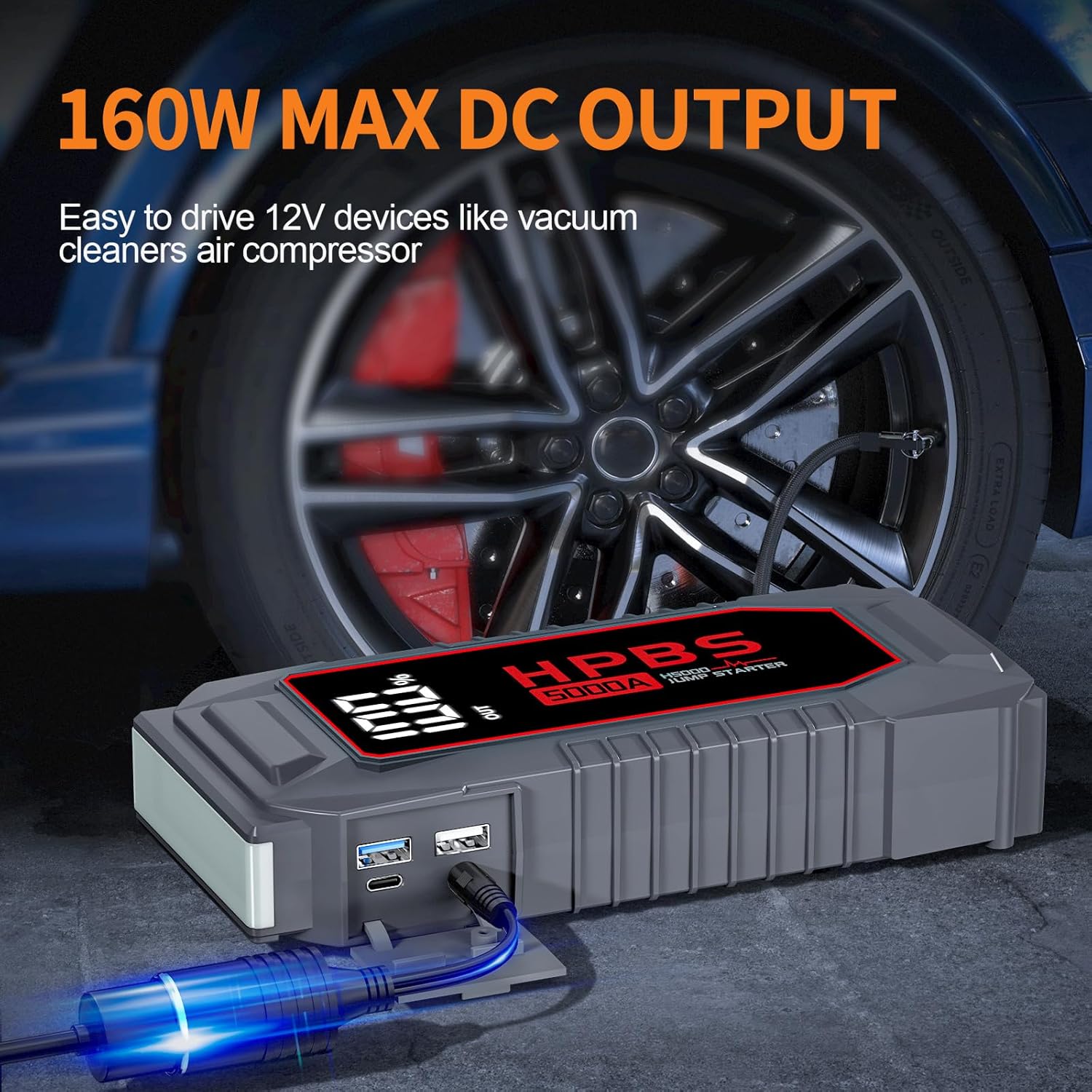Jump Starter - 4000A Jump Starter Battery Pack for Up to 10.0L Gas and 8.0L Diesel Engines, 12V Portable Car Battery Jump Starter Box with 3.0 LCD Display (Red)