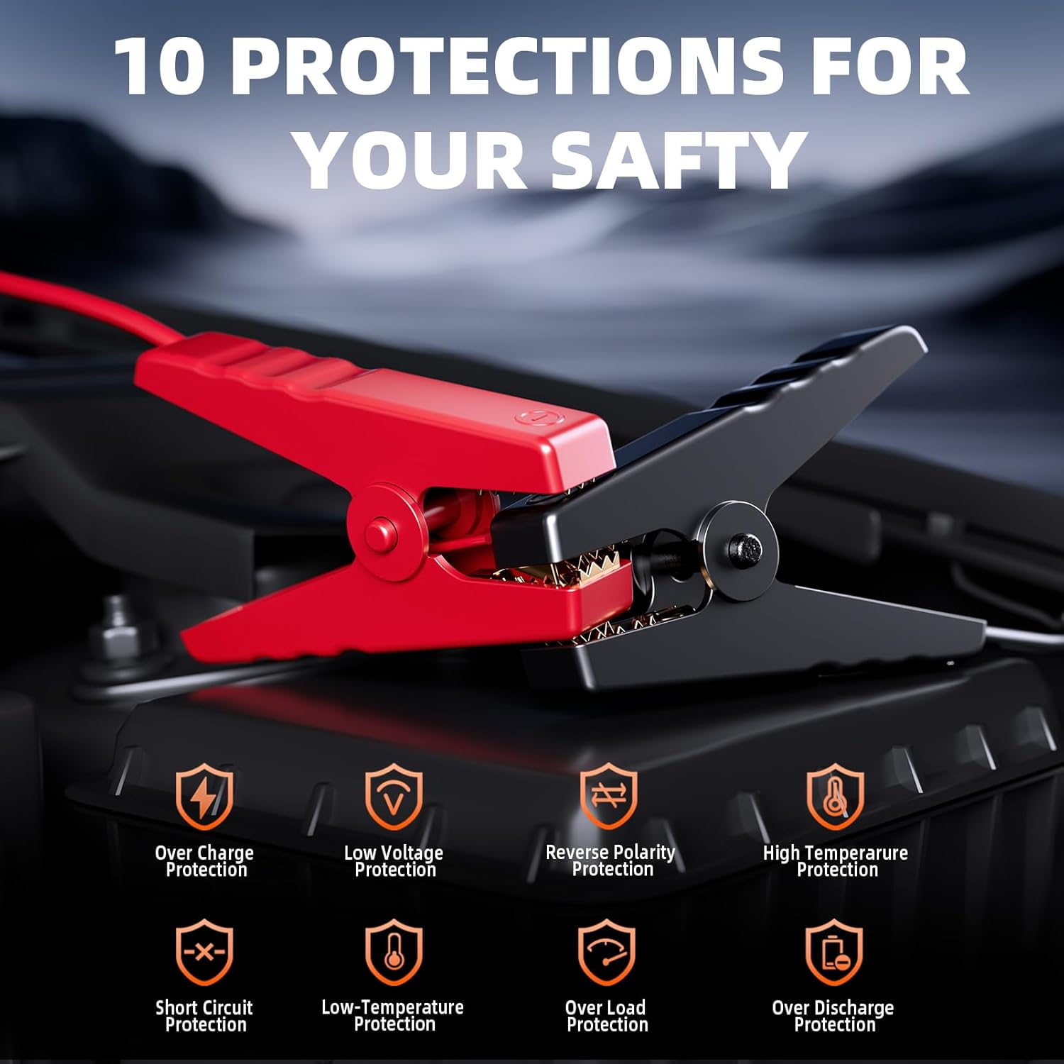 Jump Starter with Air Compressor, 5000A 150PSI Portable Car Battery Jump Starter(9L Gas/8L Diesel), 12V Jump Box Car Battery Jumper Starter Portable with Jumper Cables, LED Light, LCD Display Jump Starter with Air Compressor, 5000A 150PSI Portable Car Battery Jump Starter(9L Gas/8L Diesel), 12V Jump Box Car Battery Jumper Starter Portable with Jumper Cables, LED Light, LCD Display
