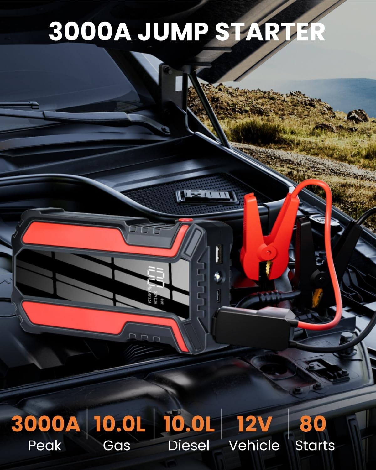 Portable Car Jump Starter with Air Compressor Review