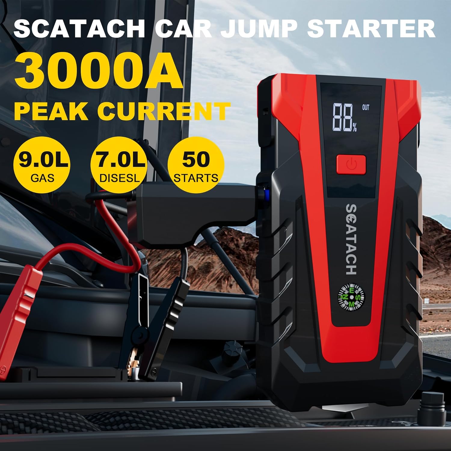 Scatach 011 3000A Car Battery Jump Starter Review