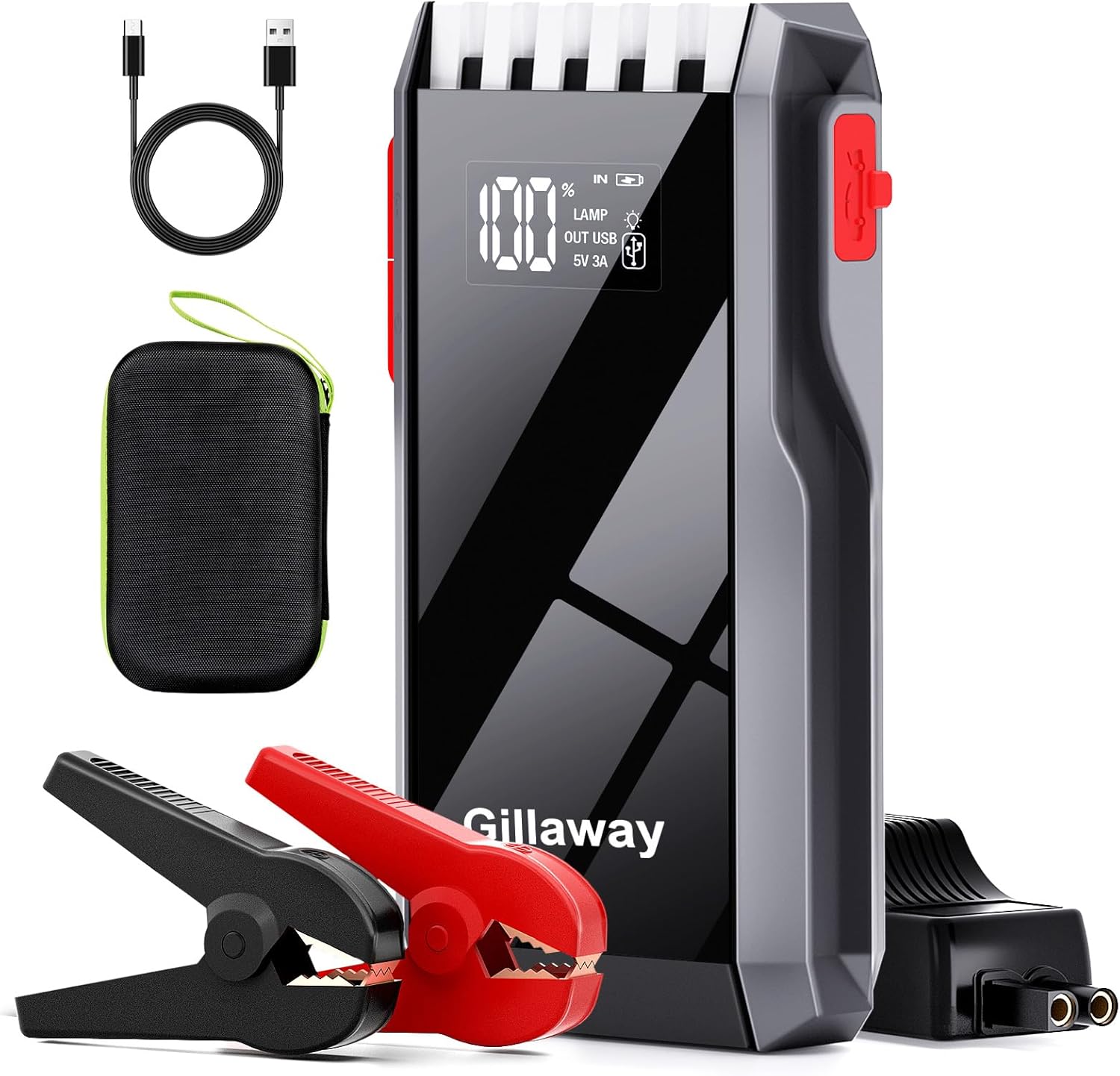 012 Jump Starter Battery Pack, 4000A Peak Car Battery Charger Jump Starter for Up to 10.0L Gas or 8.0L Diesel Engine,12V Car Jumper Starter Portable with Full LCD Screen LED Light USB 012 Jump Starter Battery Pack, 4000A Peak Car Battery Charger Jump Starter for Up to 10.0L Gas or 8.0L Diesel Engine,12V Car Jumper Starter Portable with Full LCD Screen LED Light USB