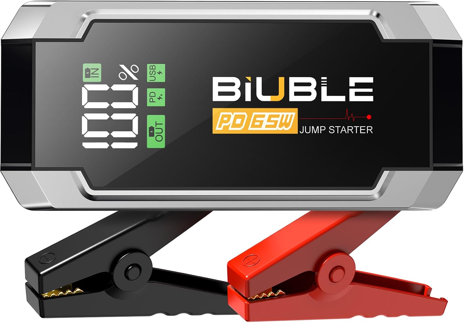 8000A Jump Starter with PD 65W Fast Charging, 26800mAh Car Battery Jump Starter (All Gas/16L Diesel), 12V Battery Jumper Starter Portable, Jump Box Jump Pack with 3 Modes Flashlight