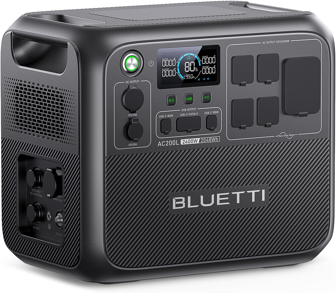 BLUETTI Solar Generator Kit AC200L, 200W Solar Panel (Ships Separately) Included, 2048Wh LiFePO4 Battery Backup with 4 2400W AC Outlets, 3600W Power Lifting, Perfect for Camping, Home Use BLUETTI Solar Generator Kit AC200L, 200W Solar Panel (Ships Separately) Included, 2048Wh LiFePO4 Battery Backup with 4 2400W AC Outlets, 3600W Power Lifting, Perfect for Camping, Home Use
