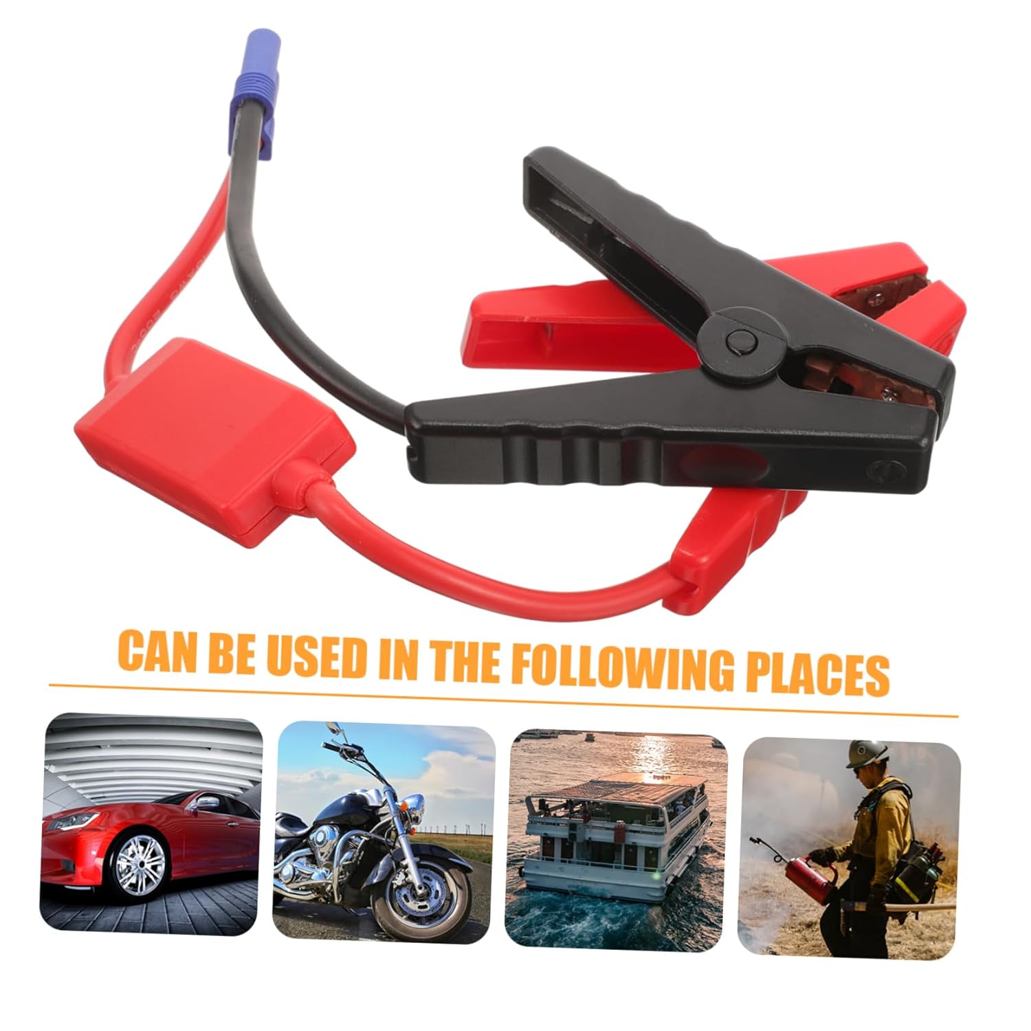 Cabilock Battery Jumper Starter Booster Cable with Reverse Protection Car Jump Starter Kit for Vehicles Motorcycles and Boats Efficient Charging Alligator Clips