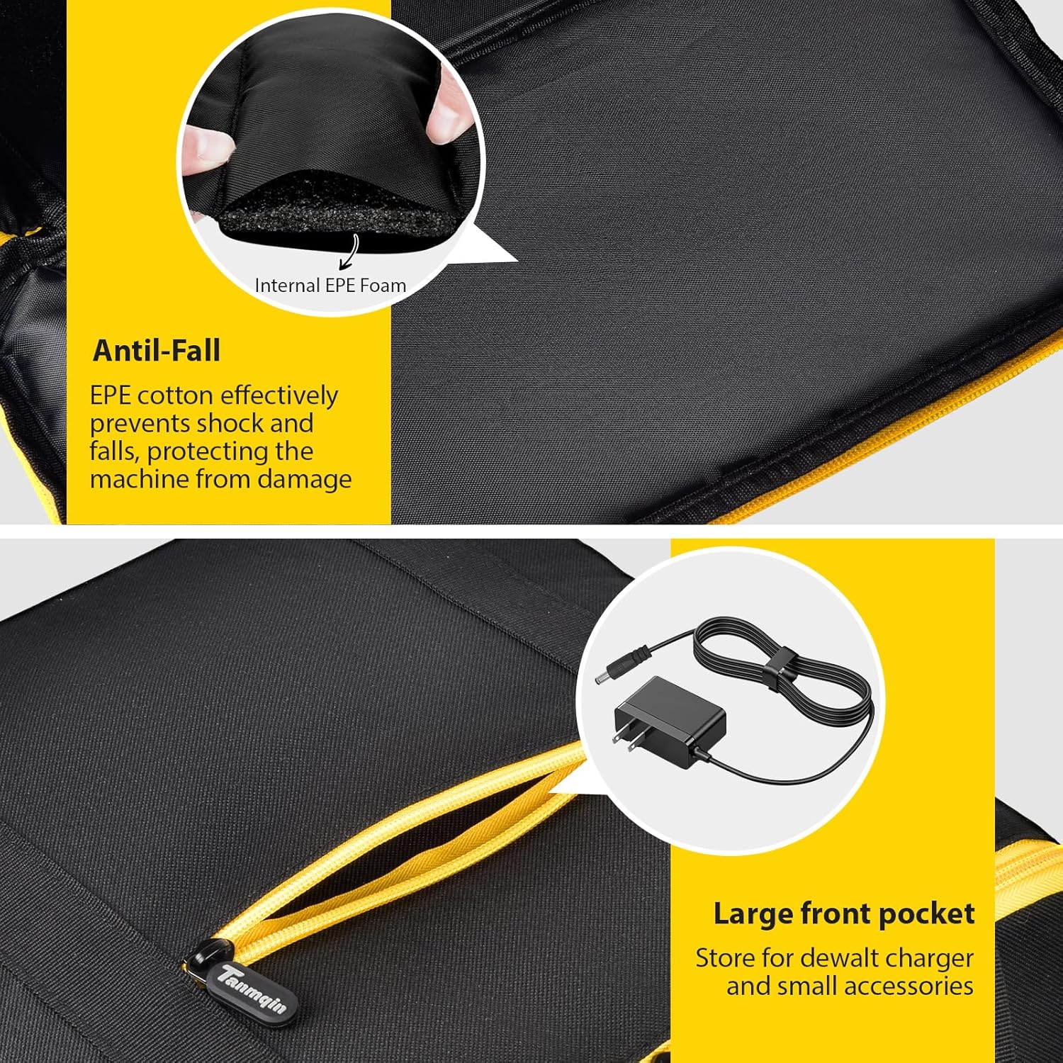 Car Jumper Starter Storage Bag Compatible with DEWALT DXAEPS14-Type2 2000 Peak Battery Amp 12V Automotive Battery Booster Jump Starter Power Station, Carrying Case Holder Container (Box Only)