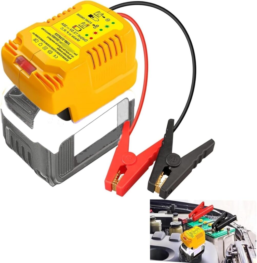 Jumper Cables With Adapter For Dewalt 20V Battery, Nicaragua - View #3