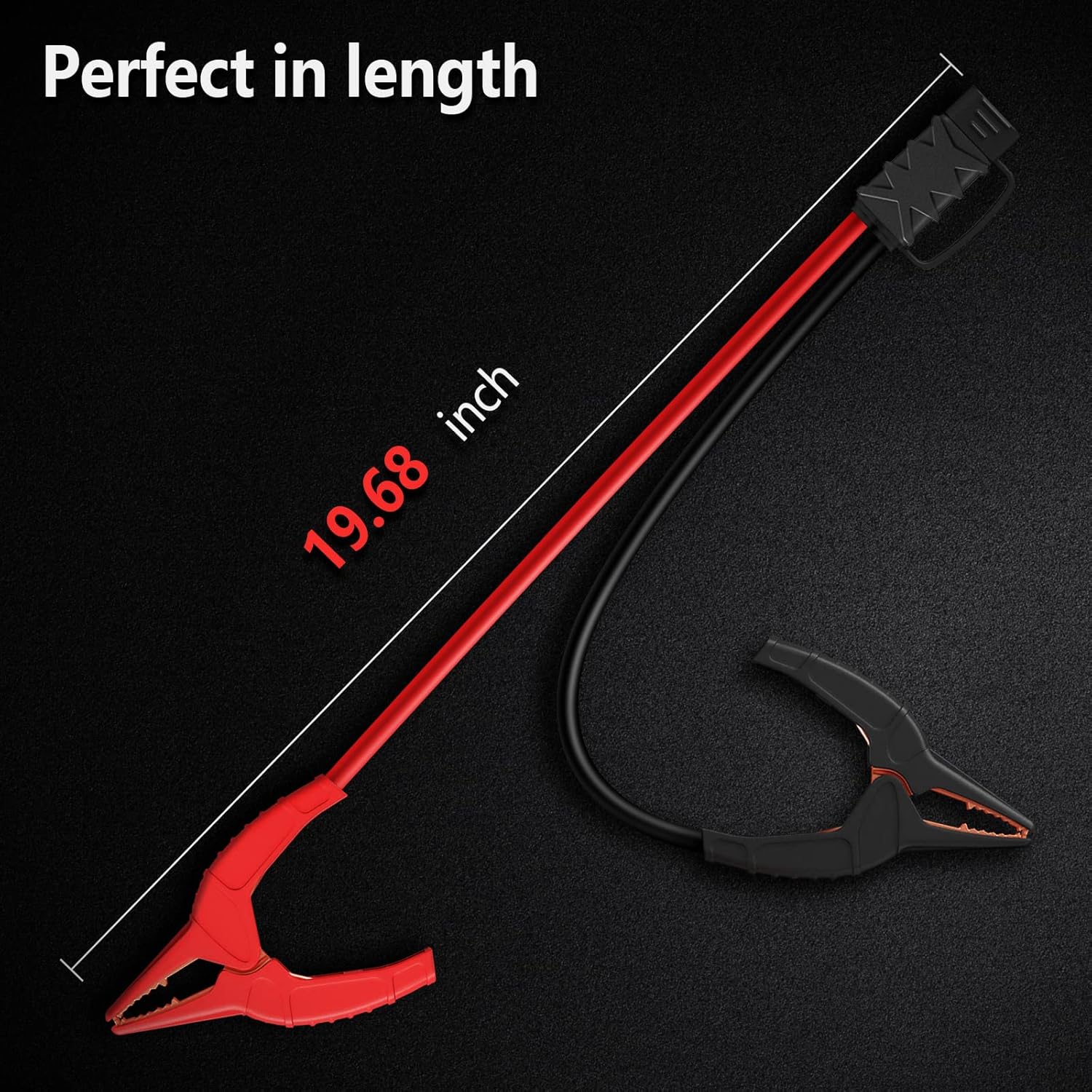 EC8 Jumper Cable, Automotive Replacement Car Jumper Cable Clamp to EC8 Connector for 12V Portable Emergency Car Jump Starter Booster
