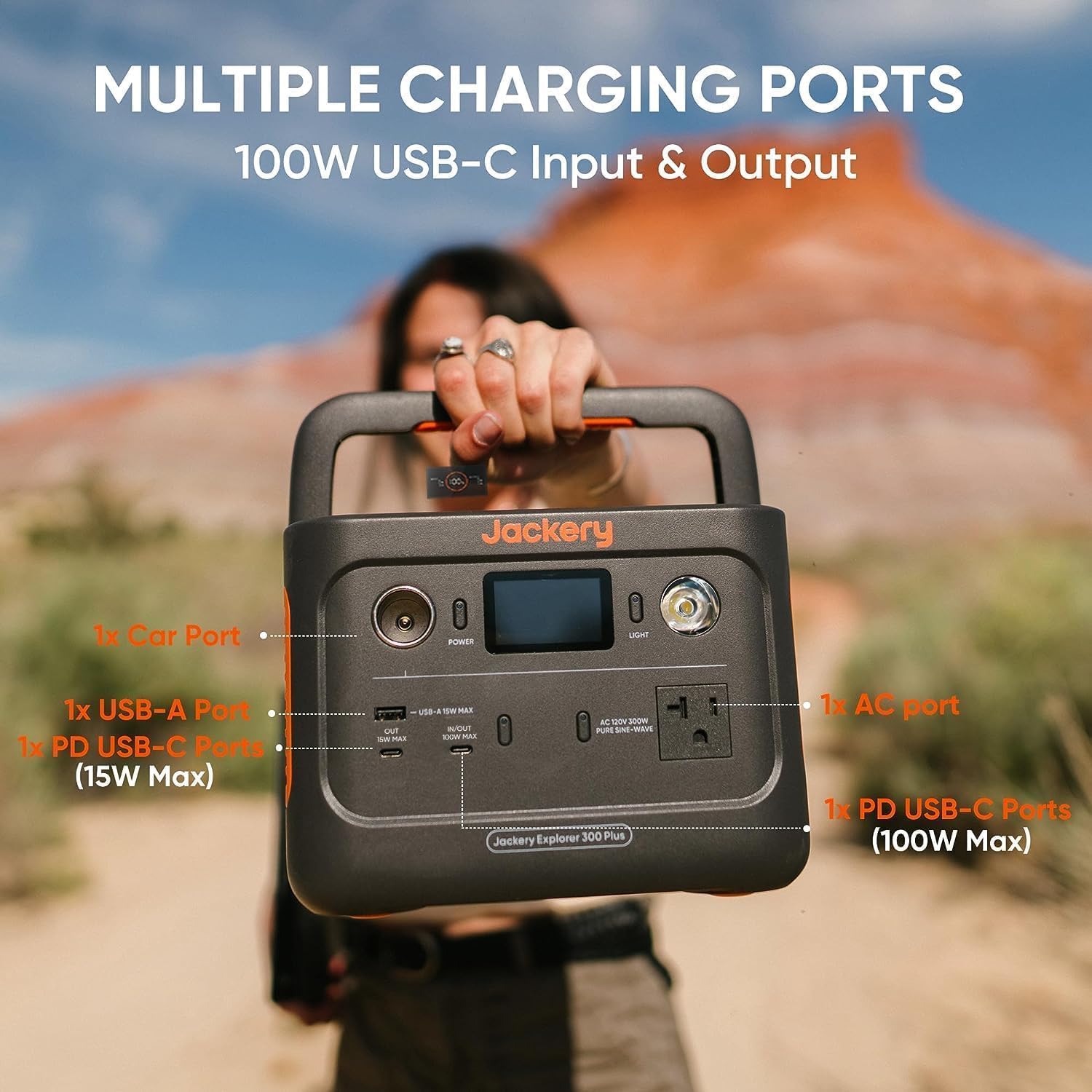 Jackery Solar Generator 300 Plus Portable Power Station with 40W Book-sized Solar Panel, 288Wh Backup LiFePO4 Battery, 300W AC Outlet, Only 5KG for RV, Outdoors, Camping, Traveling, and Emergencies Jackery Solar Generator 300 Plus Portable Power Station with 40W Book-sized Solar Panel, 288Wh Backup LiFePO4 Battery, 300W AC Outlet, Only 5KG for RV, Outdoors, Camping, Traveling, and Emergencies