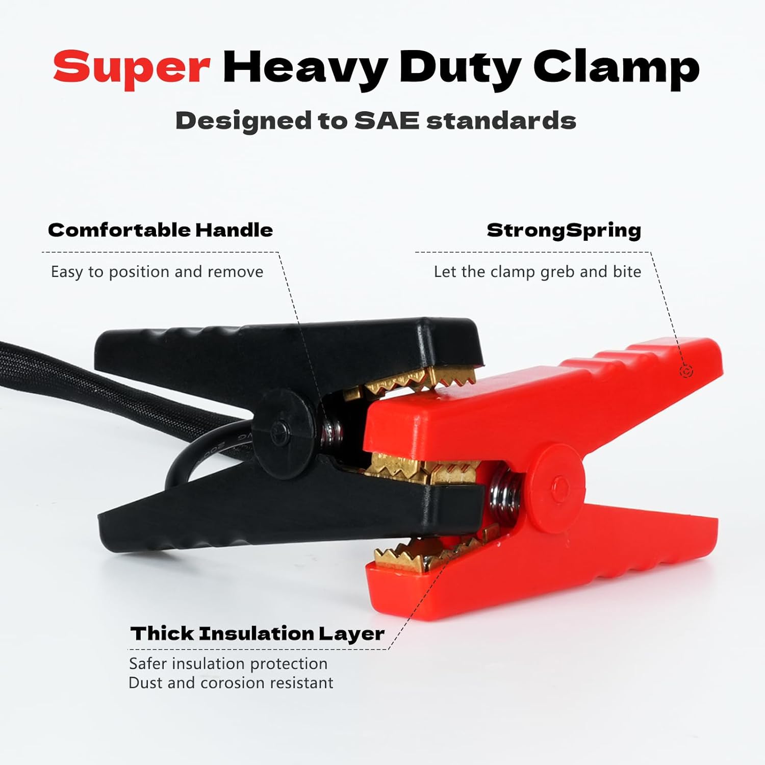 Jumper Cables with Adapter for Milwaukee M18 Battery,1.5FT 8AWG Portable Battery Jumper Starter Automotive Booster Cables Power for Car Jump Starting Using Tool