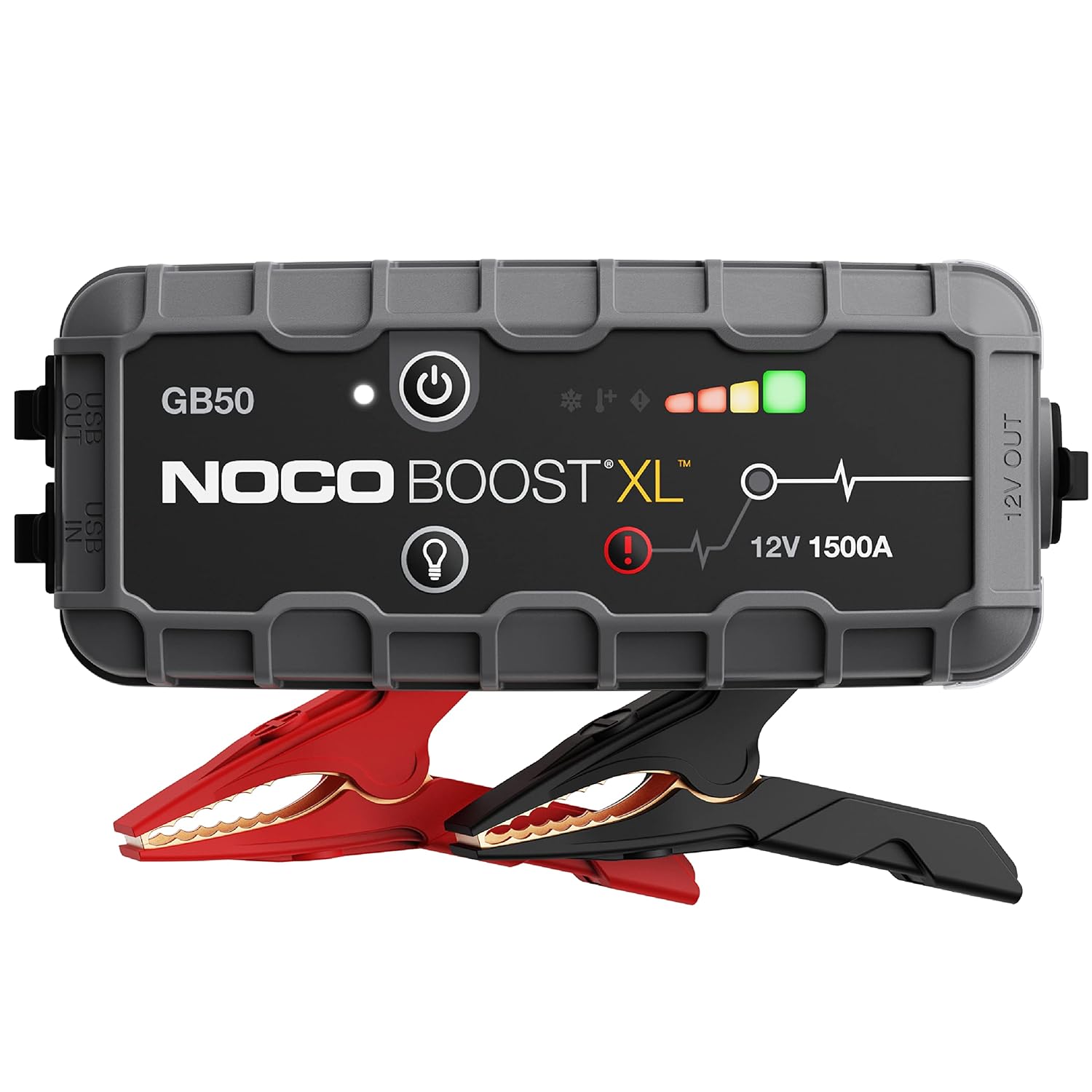 NOCO Boost GB50: 1500A UltraSafe Jump Starter – 12V Lithium Battery Booster Pack, Portable Jump Box, Power Bank  Jumper Cables - for 7.0L Gas and 4.5L Diesel Engines