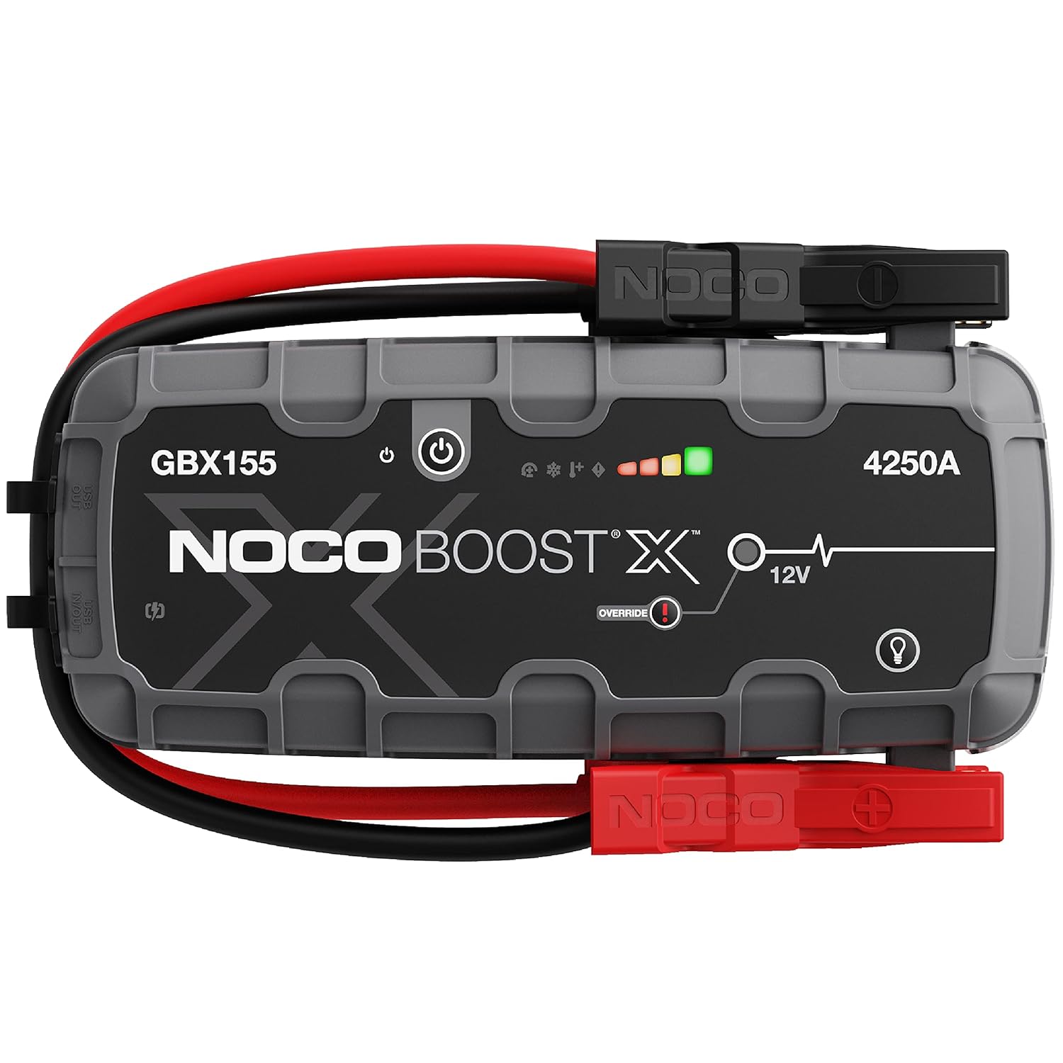 NOCO Boost X GBX155: 4250A UltraSafe Jump Starter – 12V Lithium Battery Booster Pack, Portable Jump Box, Power Bank  Jumper Cables - for 10.0L Gas and 8.0L Diesel Engines