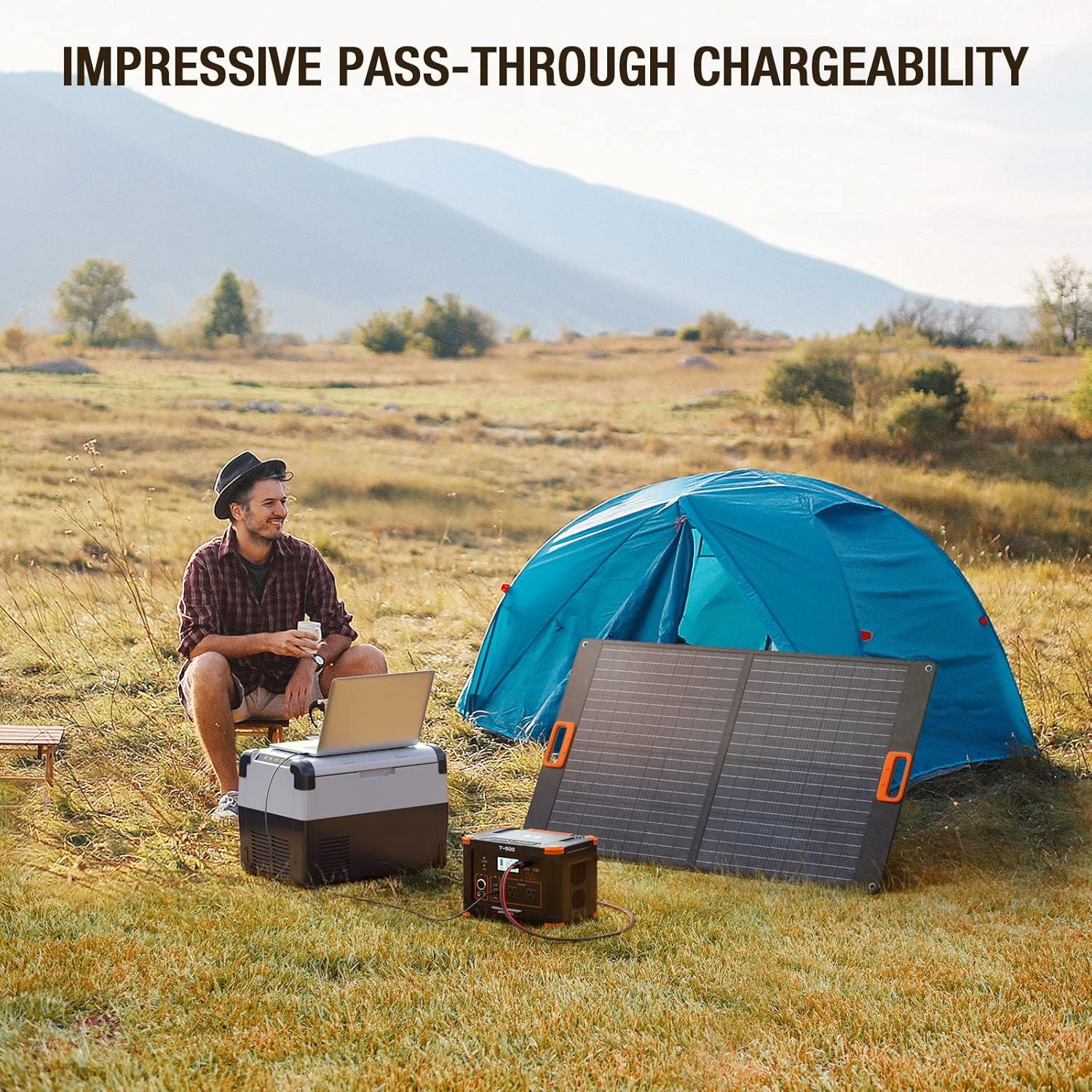 Portable Power Station 300W (Peak 600W), GRECELL 230.88Wh Solar Generator with 60W USB-C PD Output, 110V Pure Sine Wave AC Outlet Backup Lithium Battery for Outdoors Camping Travel Home Blackout
