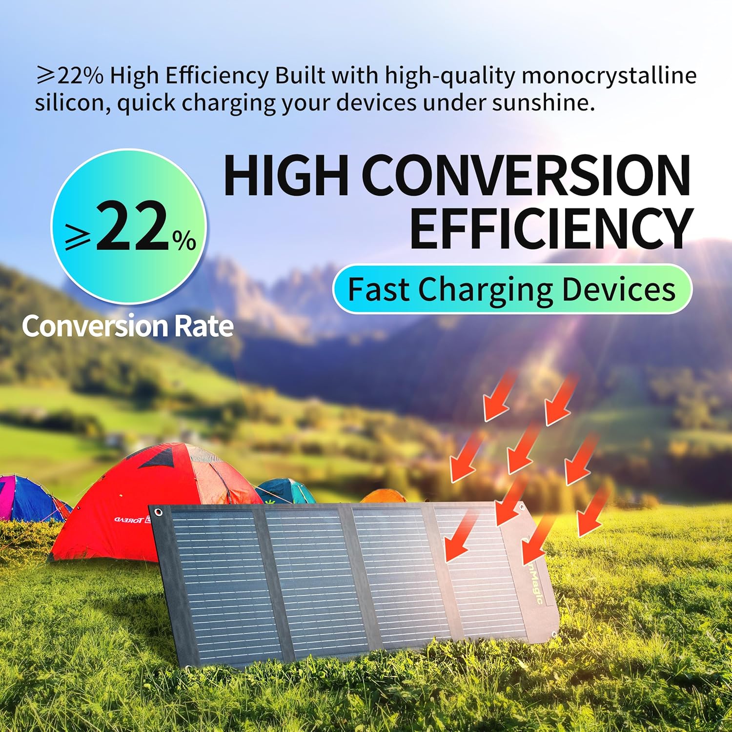 Portable Power Station 330W, 227Wh Solar Powered Generator with Fast PD Output with 60W Solar Panel, 120V Pure Sine Wave AC Outlet Charging Lithium Battery for Outdoor Camping Travel Home Blackout