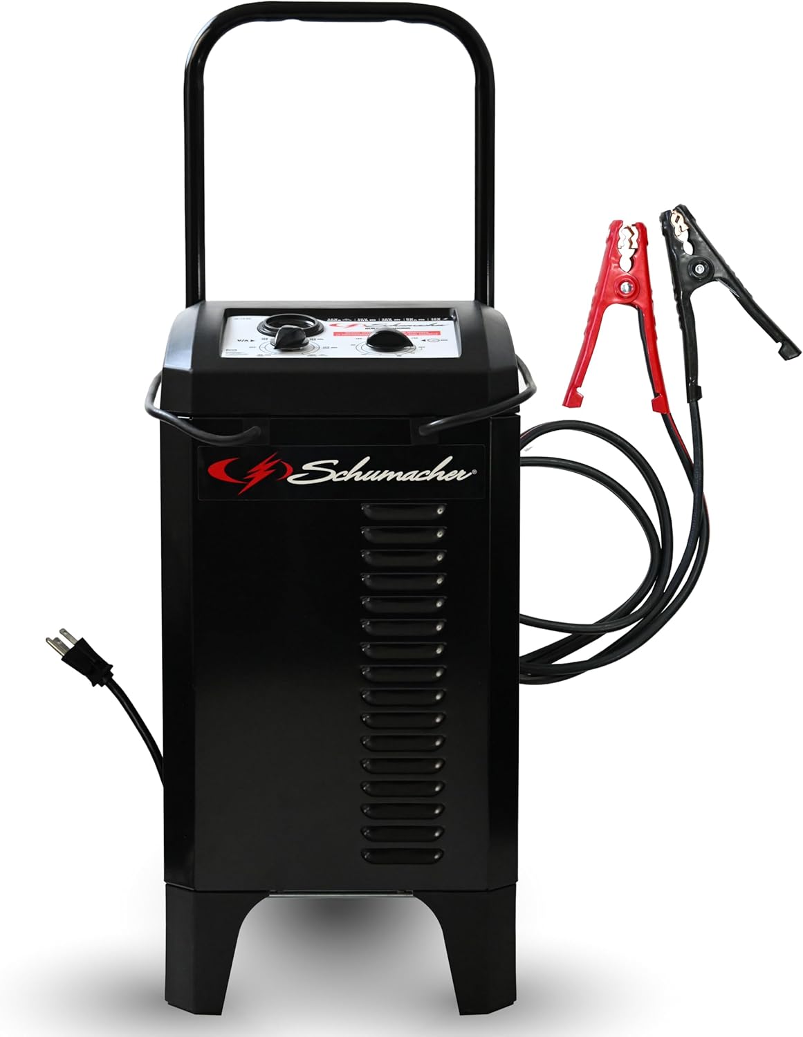 Schumacher Electric Manual Battery Charger  Engine Starter – 6V/12V 200A Heavy-Duty Auto Battery Charger with 40A Boost Mode, Color-Coded Clamps, 6-Foot Output Cables  Rugged Design SC1446