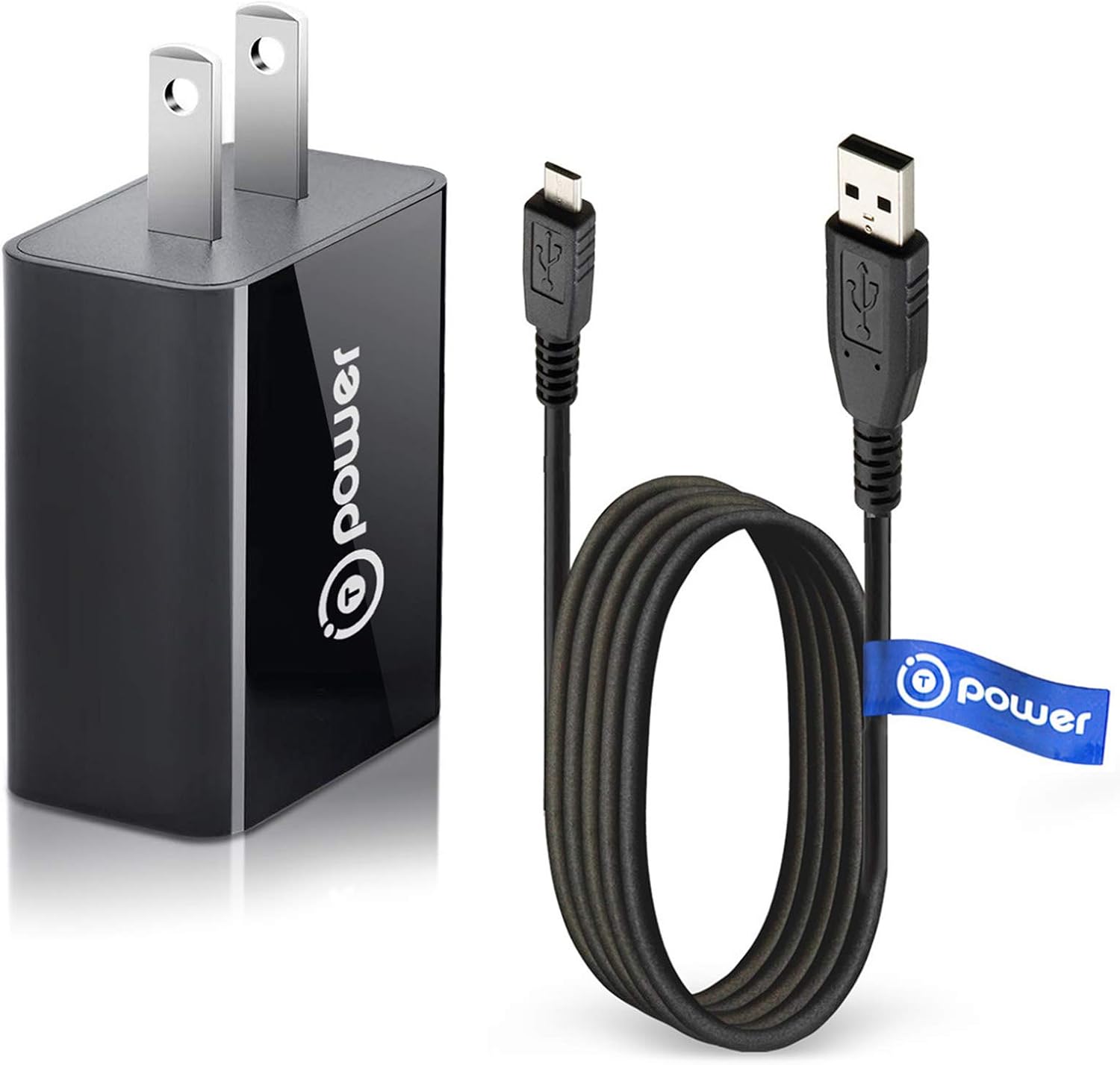 T POWER Charger Cable for NOCO Boost X GBX45 GBX55 GBX75 GBX155 Genius Boost Plus Sport GB20 GB30 GB40 GB70 1000A Battery Jump Starter Auto Cord Power Supply Micro_USB + Home Charger