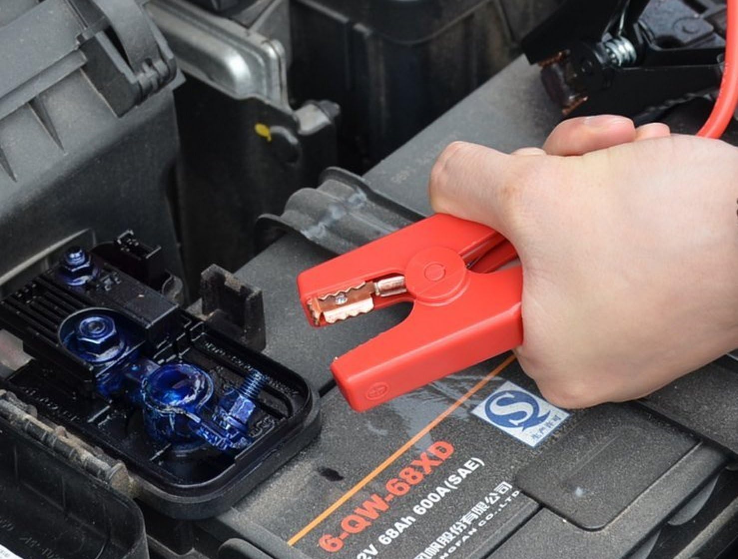 TPF Booster Jumper Cables Automotive Replacement Battery Jumper Cables Jump Starter EC5 Connector Emergency Jumper Cable Alligator Clamp Booster Battery Clips for 12V Portable Car Jump Starter