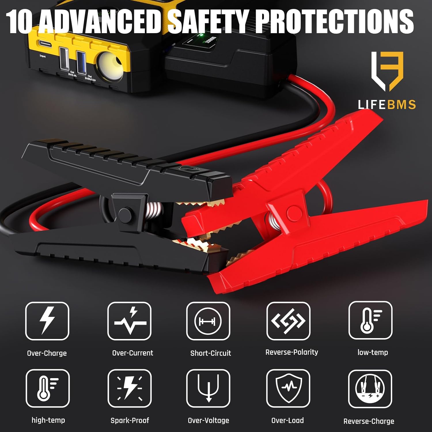 VTOMAN V6 Pro  X5 Jump Starter with Air Compressor, 3500A + 2000A Portable Car Battery Booster