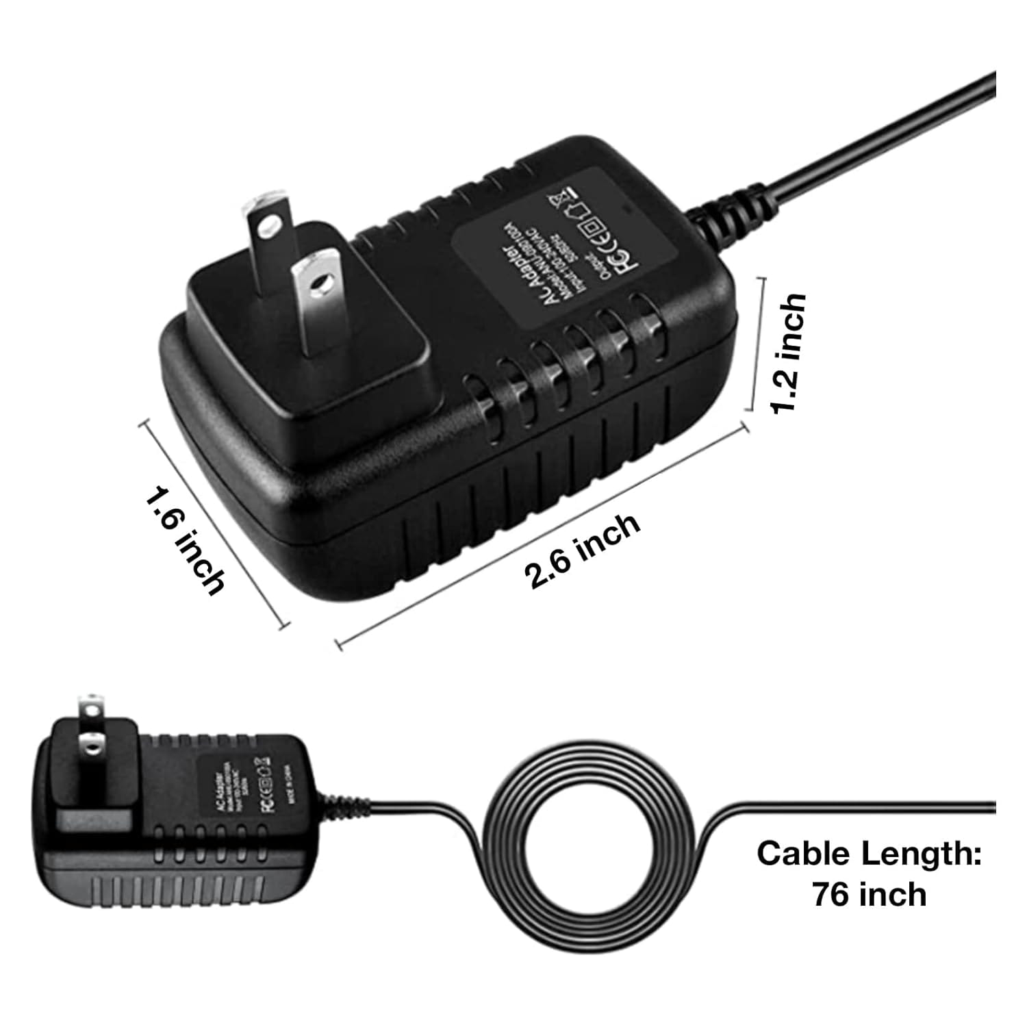 5V AC/DC Adapter Compatible with Yealink W60 W60B W60P W56 W56P W52 W52P DECT IP Phone Base Station Cordless Handset 5 Stars Telecom GPA-5vA-US TSA1-050120WA 5VDC 1.2A 6W Power Supply Charger