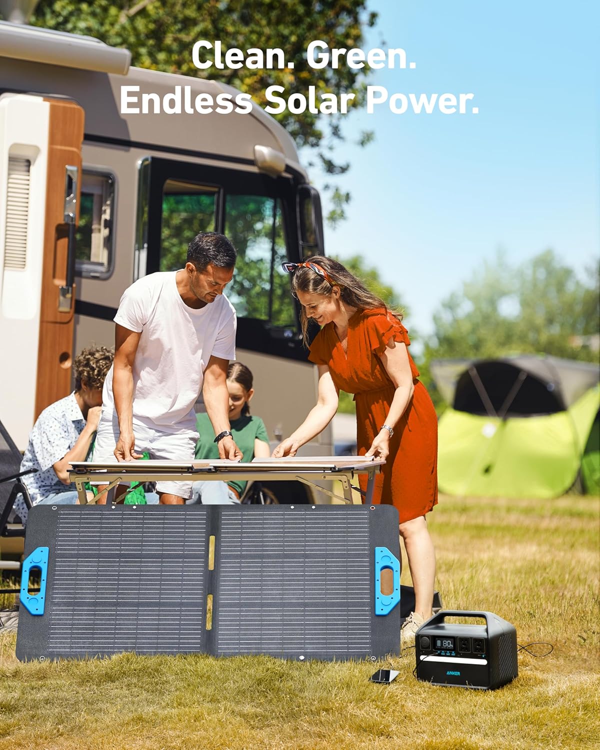 Anker 535 Portable Power Station, 512Wh Solar Generator (Solar Panel Optional) with LiFePO4 Battery Pack, 500W 9-Port Powerhouse, 4 AC Outlets, 60W USB-C PD Output for Outdoor Camping, RV(Anker Solix)