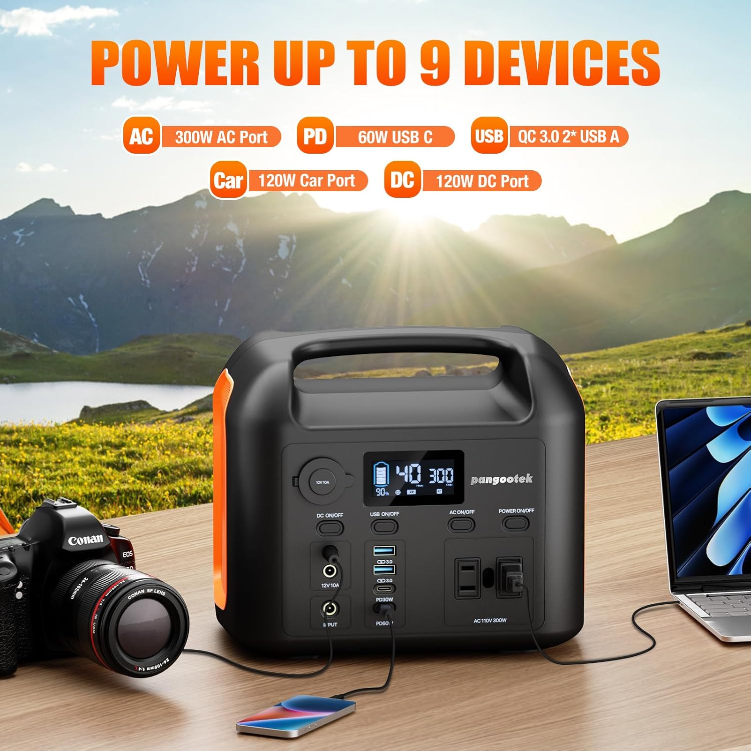Portable Power Bank Station 99Wh Outdoor Generator LCD Display Backup Phone Battery Pack Portable PD Fast Charger for Laptop Cellphone Travel Camping Home Use with Full Flashlight Portable Power Bank Station 99Wh Outdoor Generator LCD Display Backup Phone Battery Pack Portable PD Fast Charger for Laptop Cellphone Travel Camping Home Use with Full Flashlight