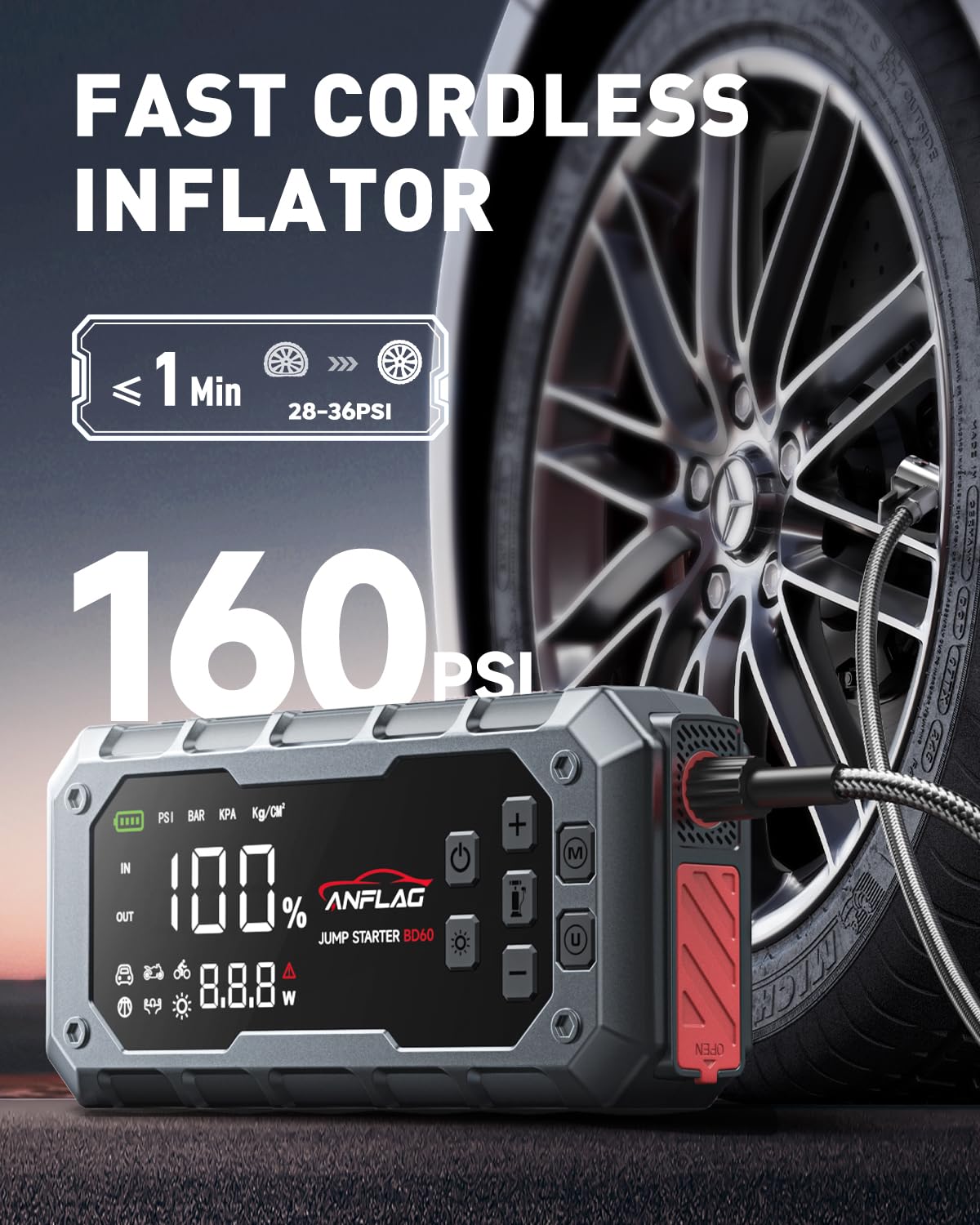 8000A 160PSI Jump Starter Jump Box review
