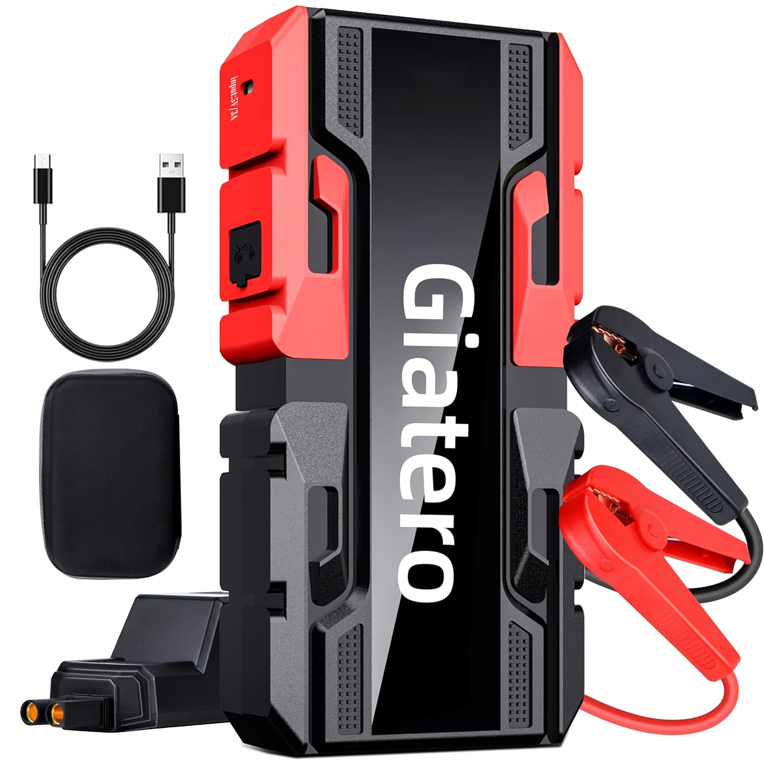4000A Car Jump Starter, 12V Battery Jumper Starter Portable Jump Box(10.0L Gas/8.0L Diesel), Jump Start Battery Pack with 3 Modes Flashlight, Power Bank with USB Quick Charge  Type C Port