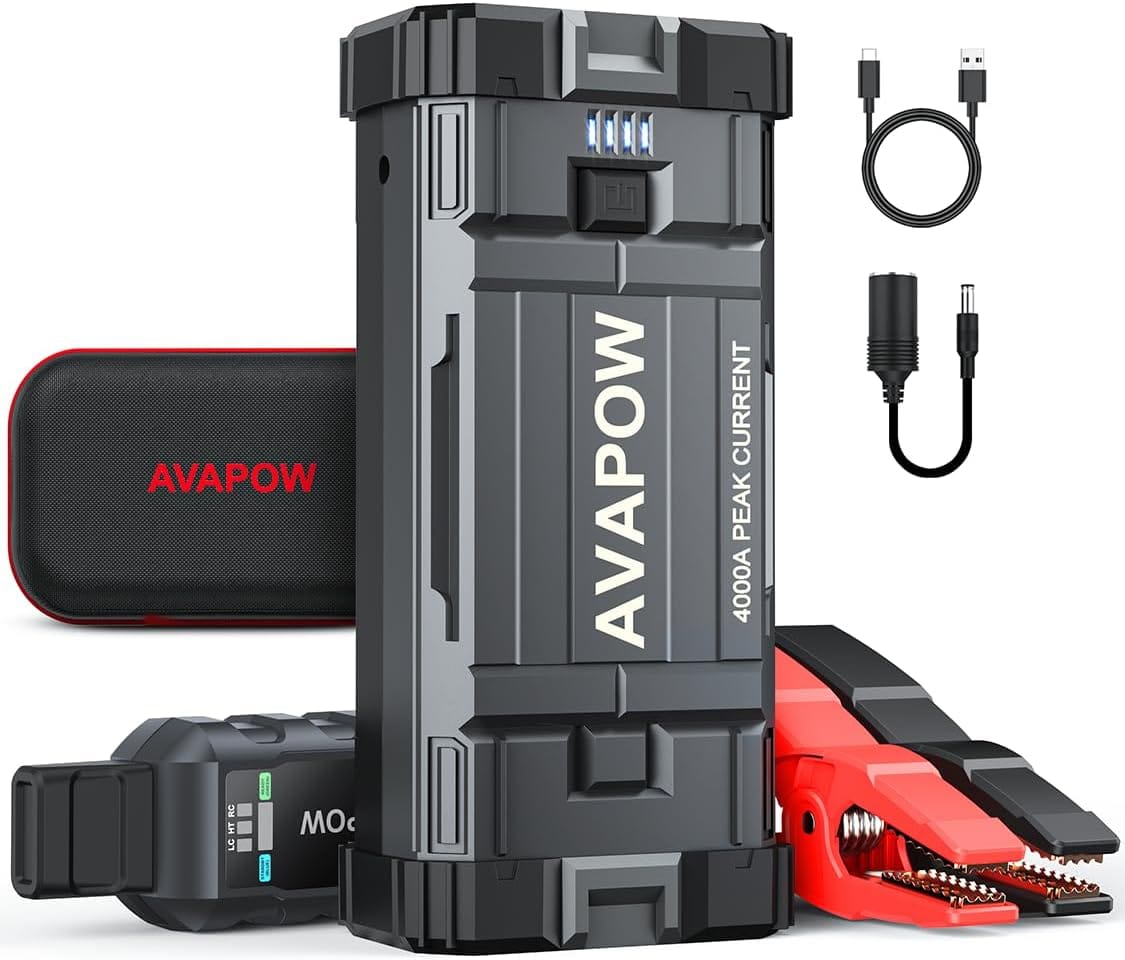 AVAPOW Car Jump Starter 4000A review