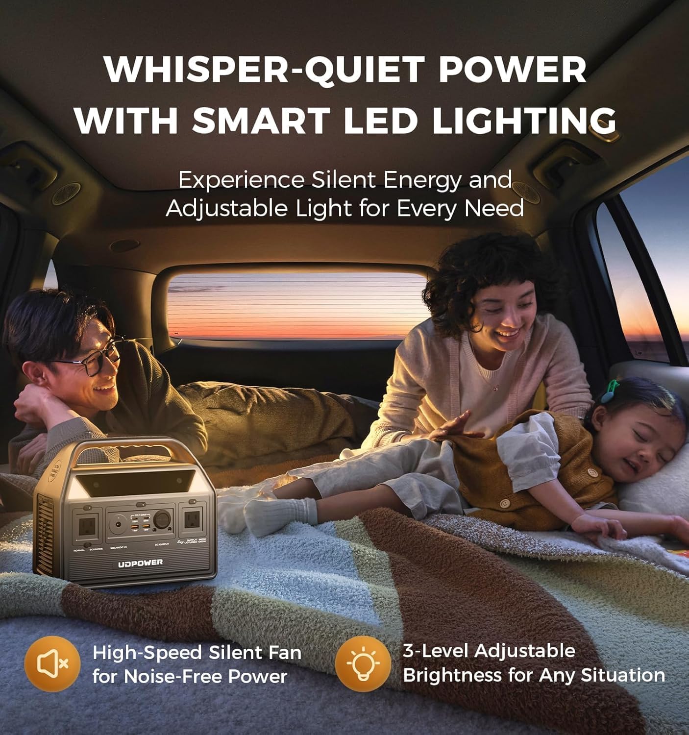 C600 Solar Generator with dual 120W Solar Panel - 600W Portable Power Station(Surge 1200W) AC Output, 595Wh LiFePO4 Battery, for Camping, Travel, RV, Emergency Power Backup(Brown)