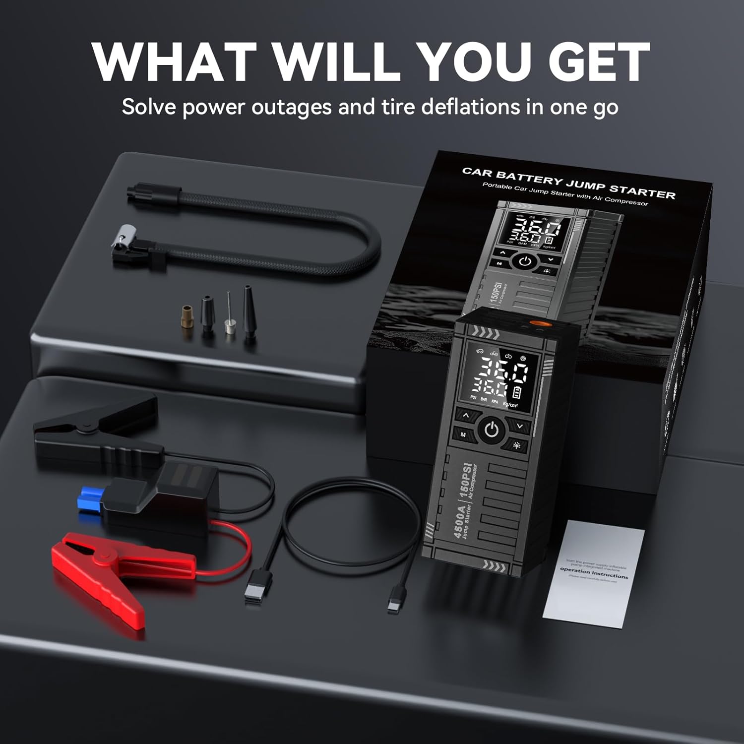 4500A Portable Car Jump Starter review