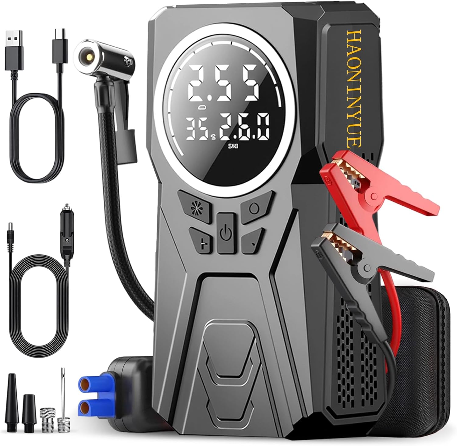 HAONINYUE 3000A Car Jump Starter with Air Compressor review