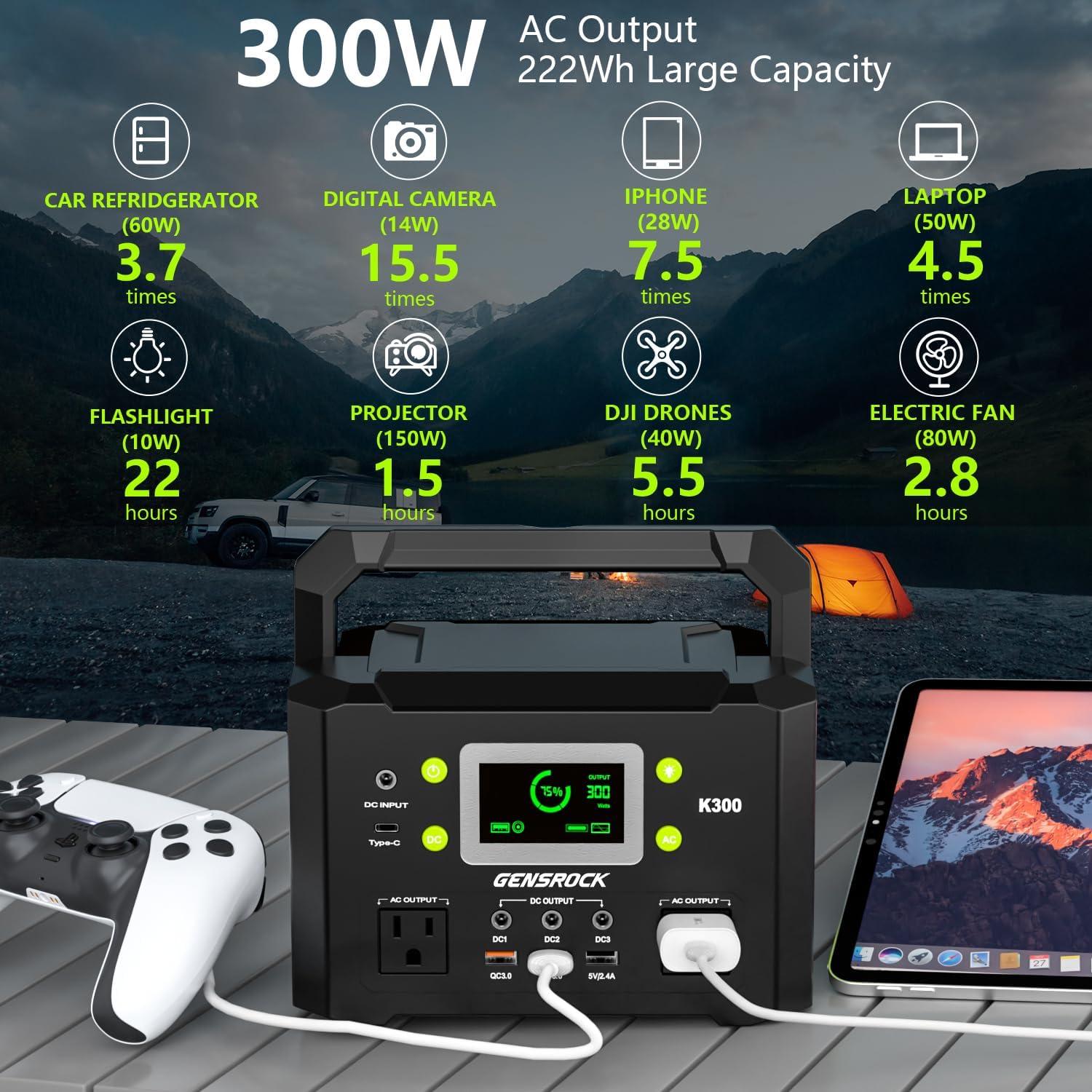 GENSROCK Portable Power Station (88Wh) review