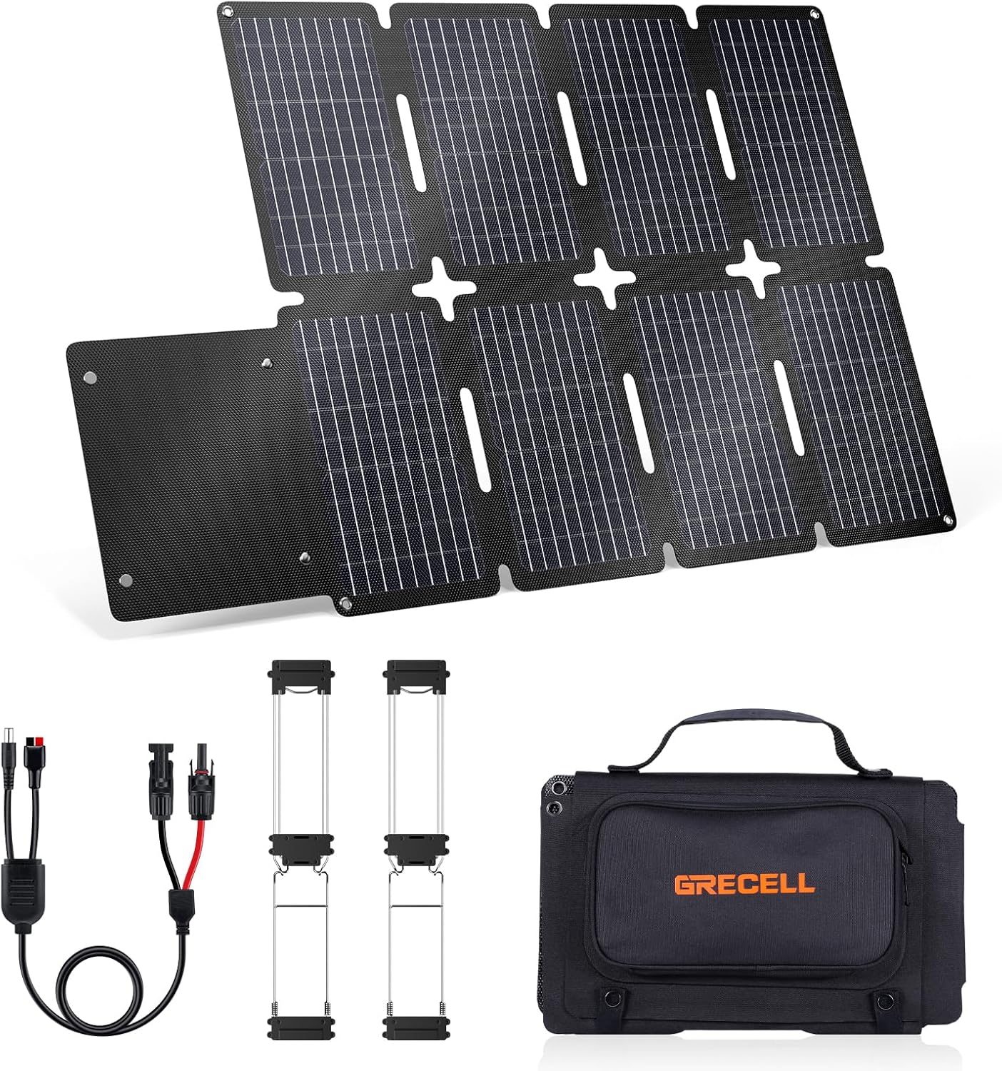 GRECELL 300W Portable Power Station 230.88Wh Solar Generator with USBC PD 60W, 110V Outlet Perfect for Camping, Outdoor Trips, Home Backup  Travel