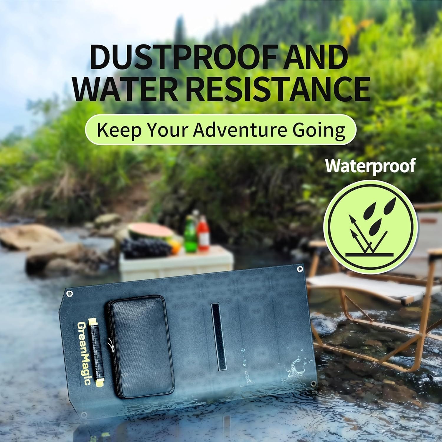 Portable Power Station 330W, 227Wh Solar Powered Generator with Fast PD Output with 60W Solar Panel, 120V Pure Sine Wave AC Outlet Charging Lithium Battery for Outdoor Camping Travel Home Blackout