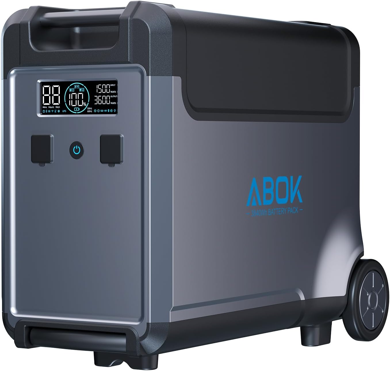 Portable Power Station, 3840Wh LiFePO4 Battery, 3600W Electric Solar Generator for Garage, Home, Off-Grid Living, Camping, RVs, Outdoor Adventures, Power Outages (Ark3600)