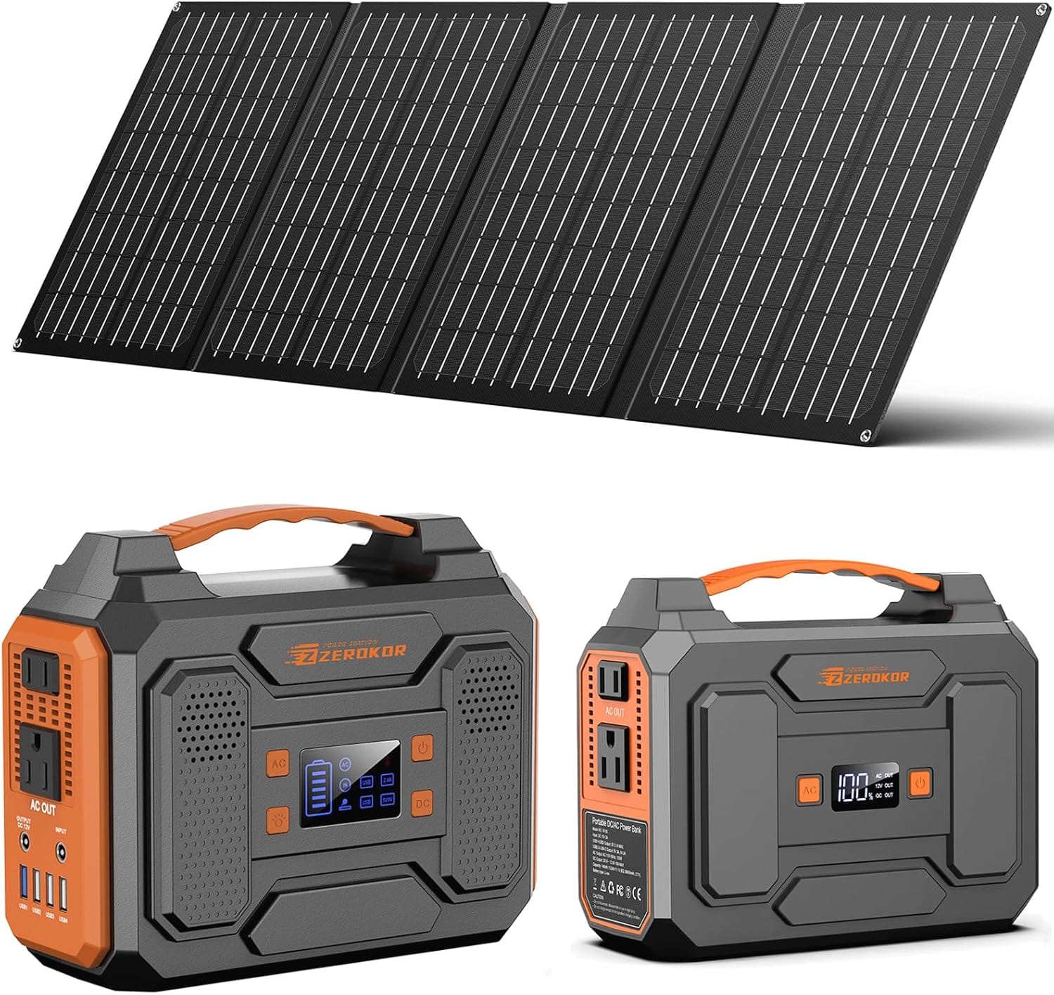 Portable Solar Generator with Panel 300W review