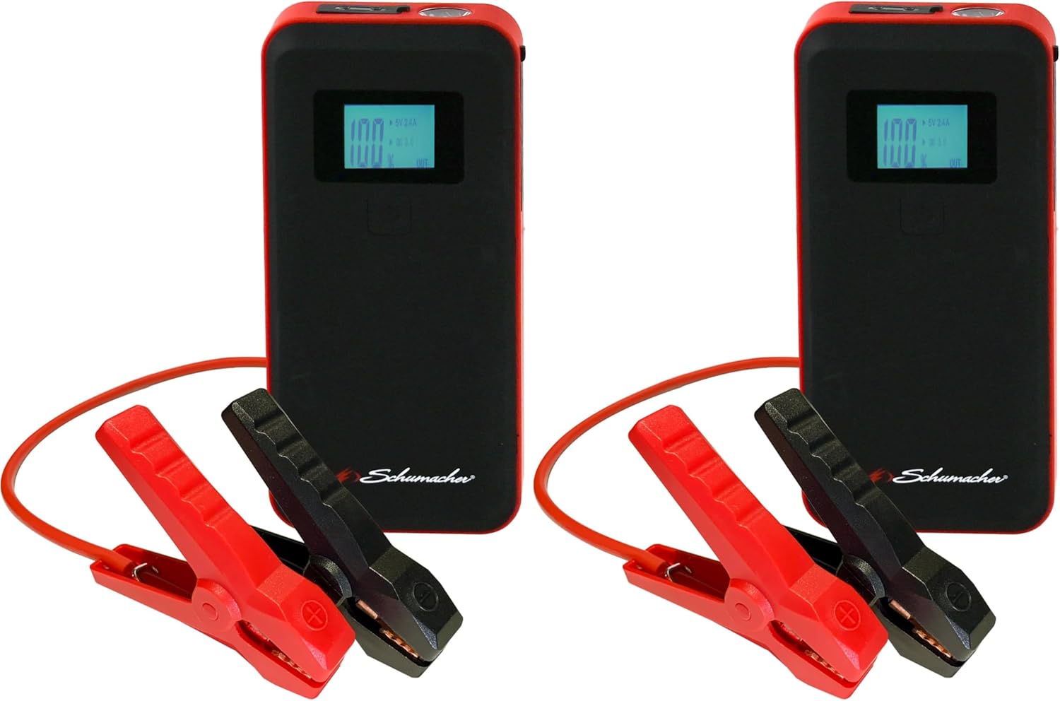 Schumacher Electric 1000 Peak Amp 12V Portable Lithium Car Battery Jump Starter  Power Pack - Lithium Ion Jump Box - with USB Charging  LED Emergency Light - SL1639