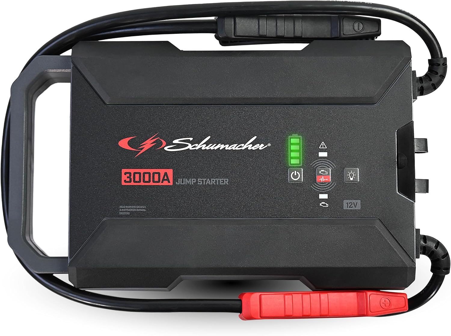 Schumacher Electric Lithium Jump Starter and Portable Power Station, SL1653, 3-in-1, 3000 Amps, 12 Volt, 2.4 USB Port, LED Light, for Car, Truck, SUV, and Marine Batteries