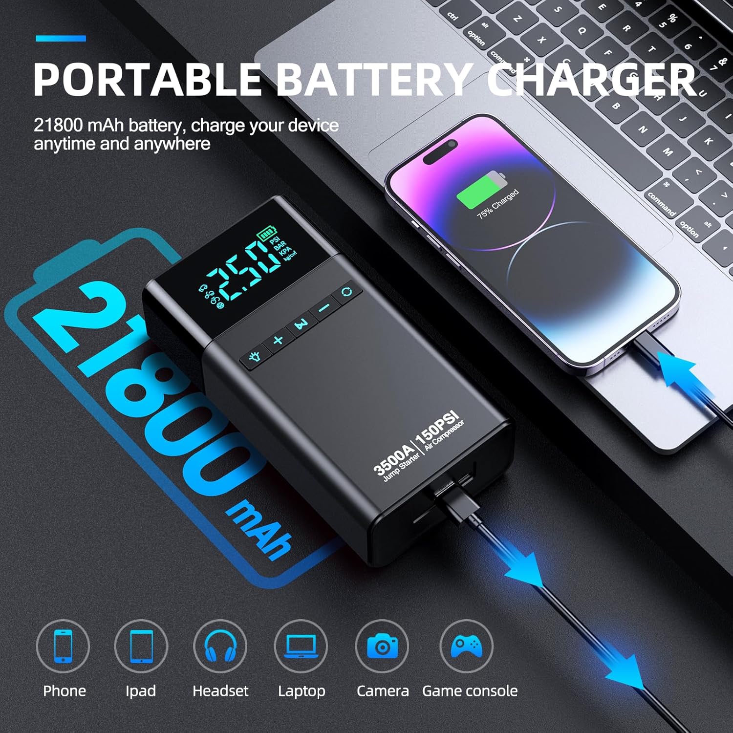 10-in-1 Portable Car Battery Jump Starter review