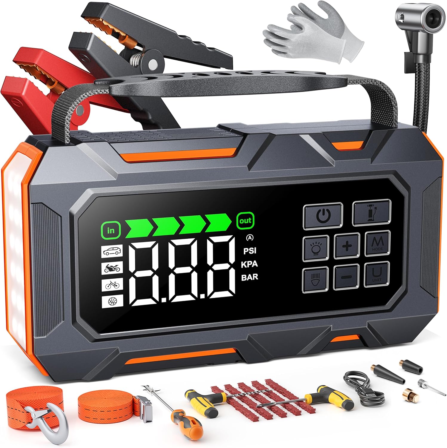 14-in-1 Car Jump Starter with Air Compressor review