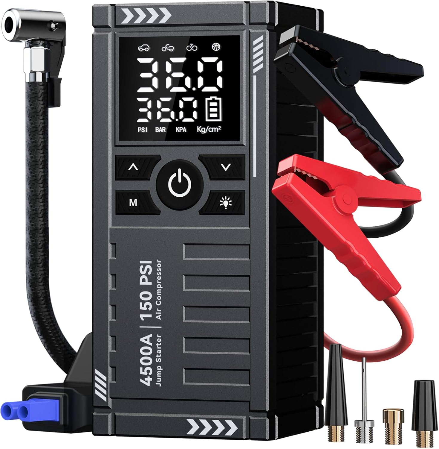 Car Battery Jump Starter with Air Compressor 4500A review