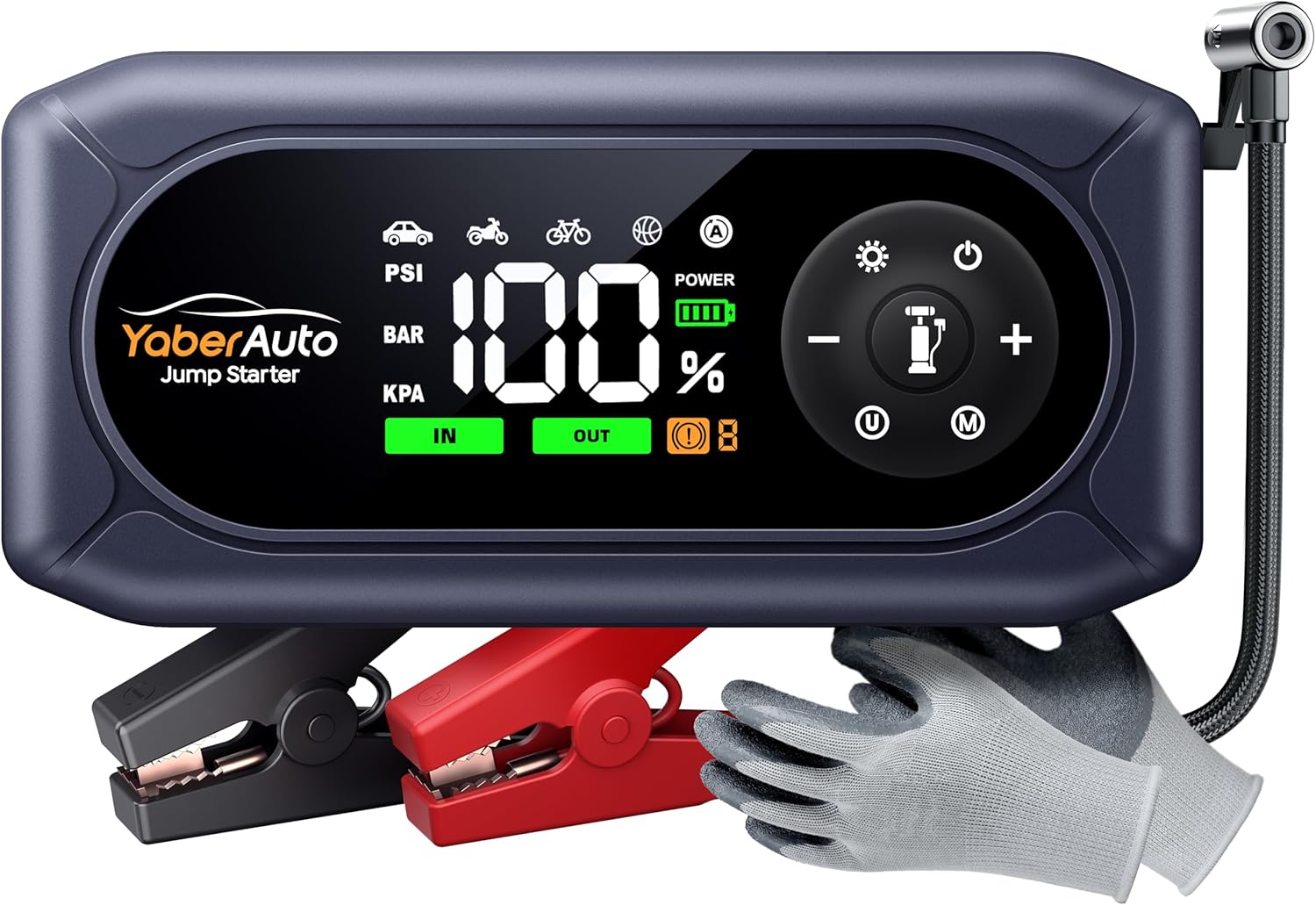 YaberAuto Jump Starter with Air Compressor review