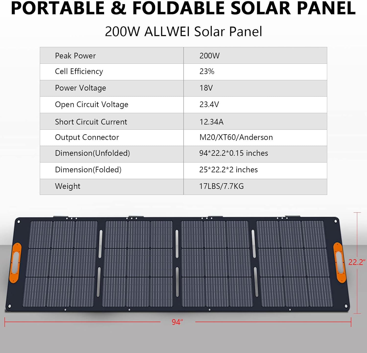 ALLWEI Portable Power Station 300W, 280Wh Solar Generator with 110V Pure Sine Wave AC Outlet, Backup Lithium Battery Generator for CPAP Outdoor RV Camping Emergency Home Use