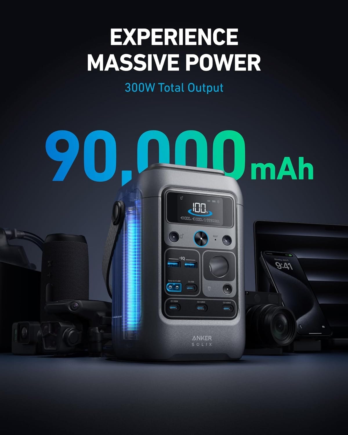 Anker SOLIX C300 Power Station 60W Solar Panel review