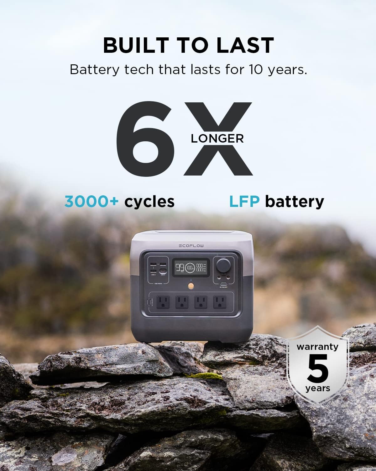 EF ECOFLOW Solar Generator RIVER 2 Pro 768Wh Portable Power Station  160W Portable Solar Panel  Waterproof Bag LiFePO4 Battery 70 Min Fully Charged, 4×AC, For Camping, RV, Home Backup