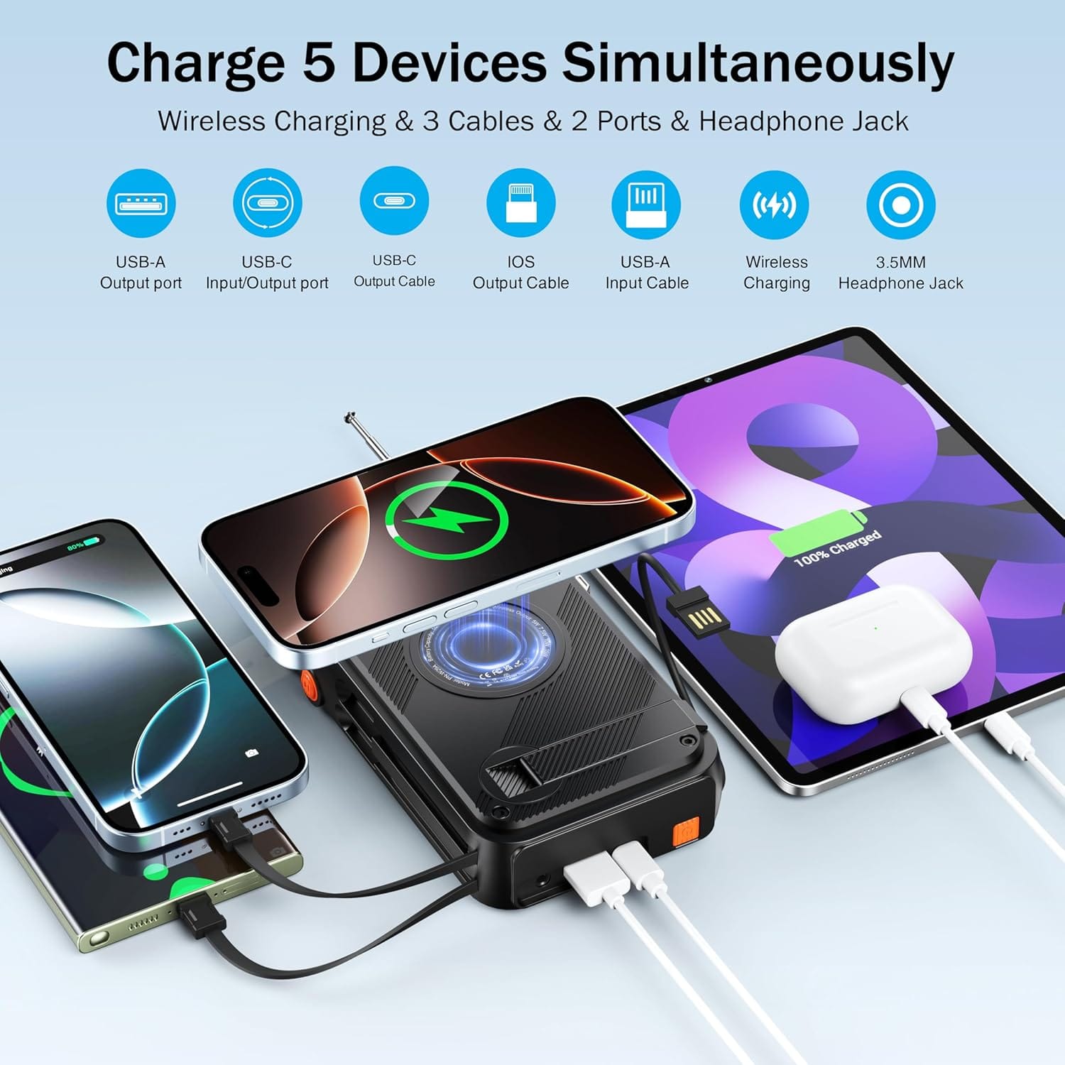 Emergency Radio & 22000mAh Solar Power Bank review