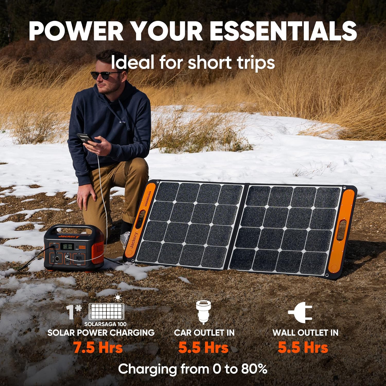 Jackery Portable Power Station Explorer 500, 518Wh Outdoor Solar Generator Mobile Lithium Battery Pack with 110V/500W AC Outlet for Home Use, Emergency Backup,Road Trip Camping (Solar Panel Optional) Jackery Portable Power Station Explorer 500, 518Wh Outdoor Solar Generator Mobile Lithium Battery Pack with 110V/500W AC Outlet for Home Use, Emergency Backup,Road Trip Camping (Solar Panel Optional)