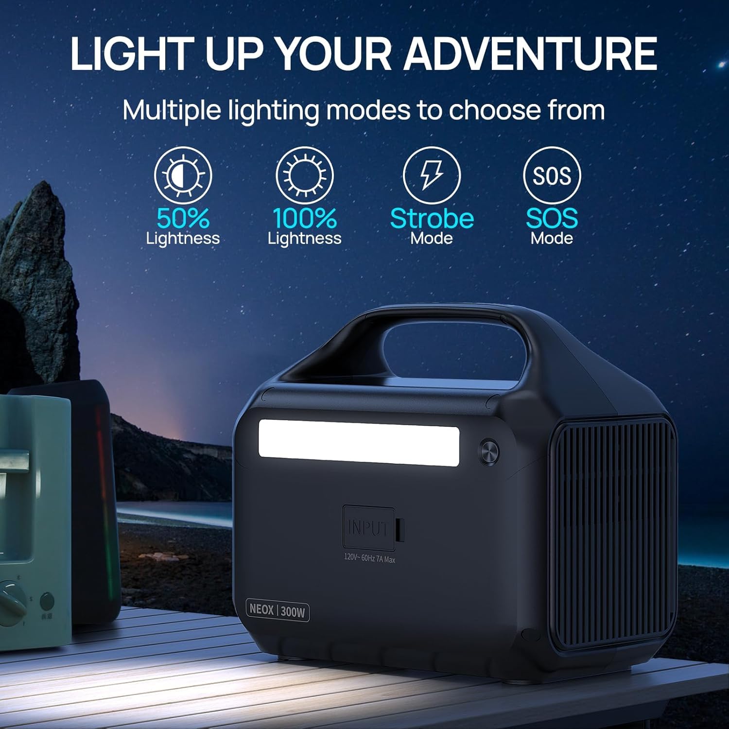 Portable Power Station with Solar Panel 40W, 288Wh (90,000mAh) LiFePO4 Battery, 350W (600W Peak) Generator, 8.2LB Portable Charger with AC Outlets for Home, Camping, Emergency